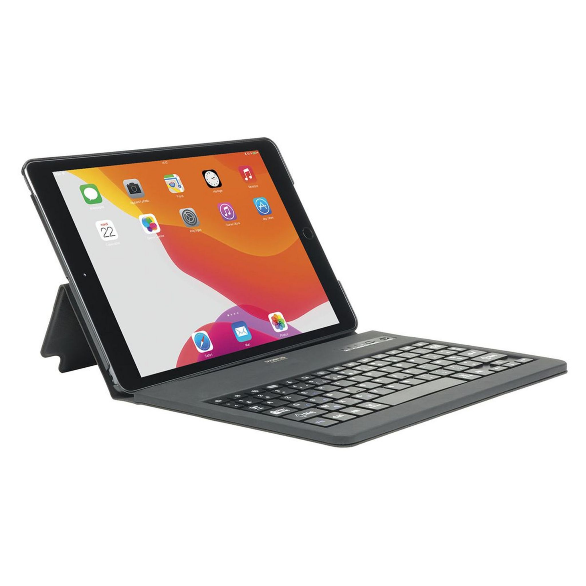 Voir la diapositive 2 : MOBILIS Protection avec clavier pour IPAD 10.2 pouces Noire