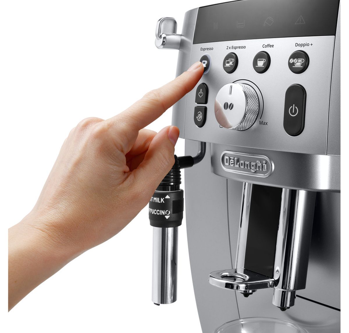 Voir la diapositive 5 : DELONGHI Machine à café expresso avec broyeur ECAM250.31.SB - Silver