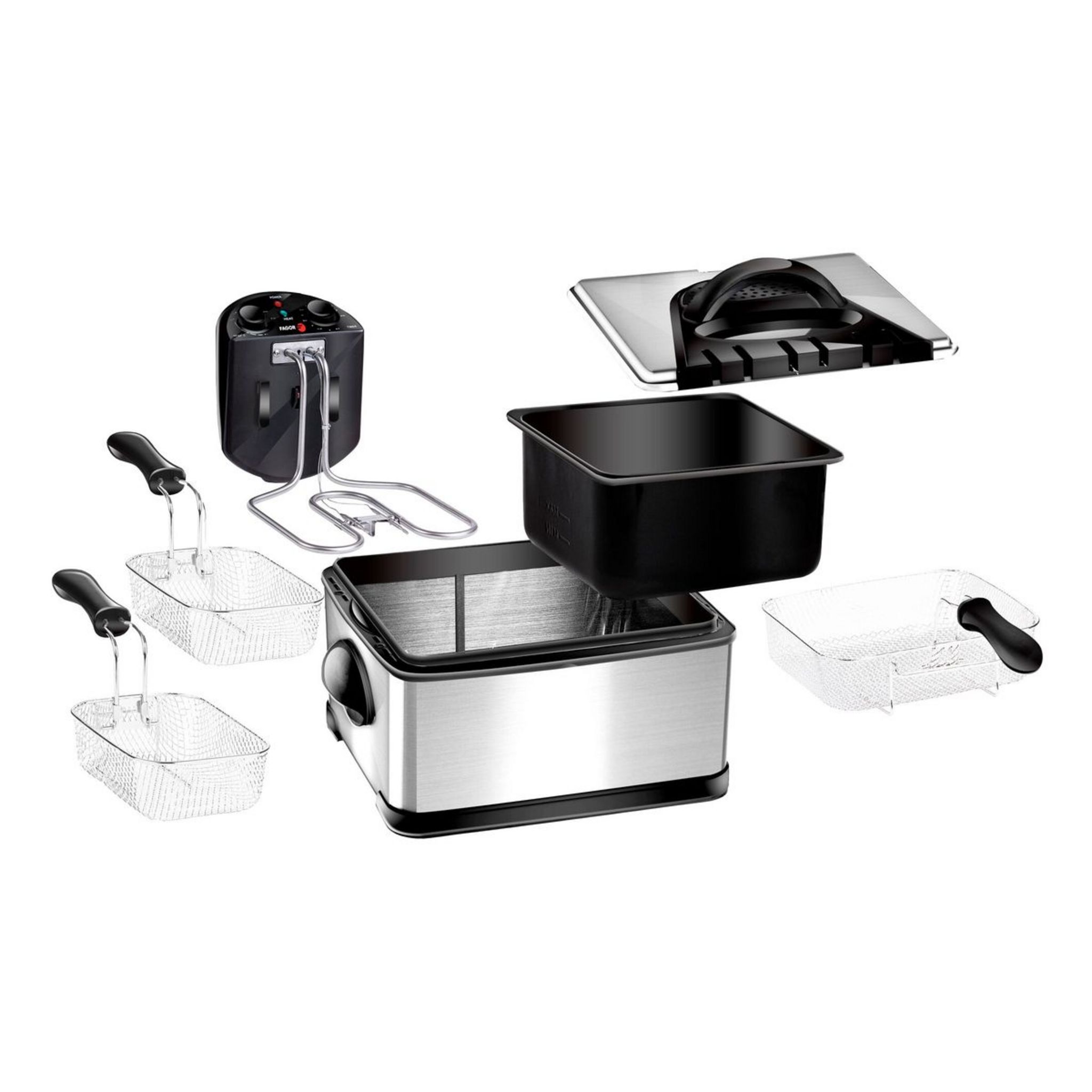 Voir la diapositive 2 : FAGOR Friteuse électrique semi-professionnelle FG124