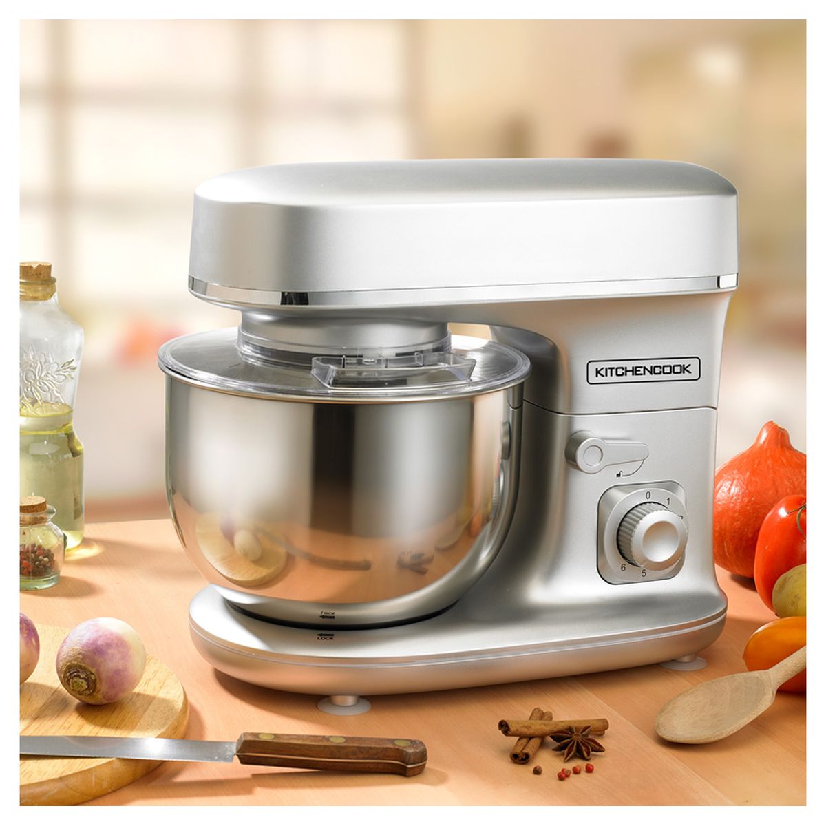 Voir la diapositive 17 : KITCHENCOOK Robot pâtissier REVOLVE - Silver