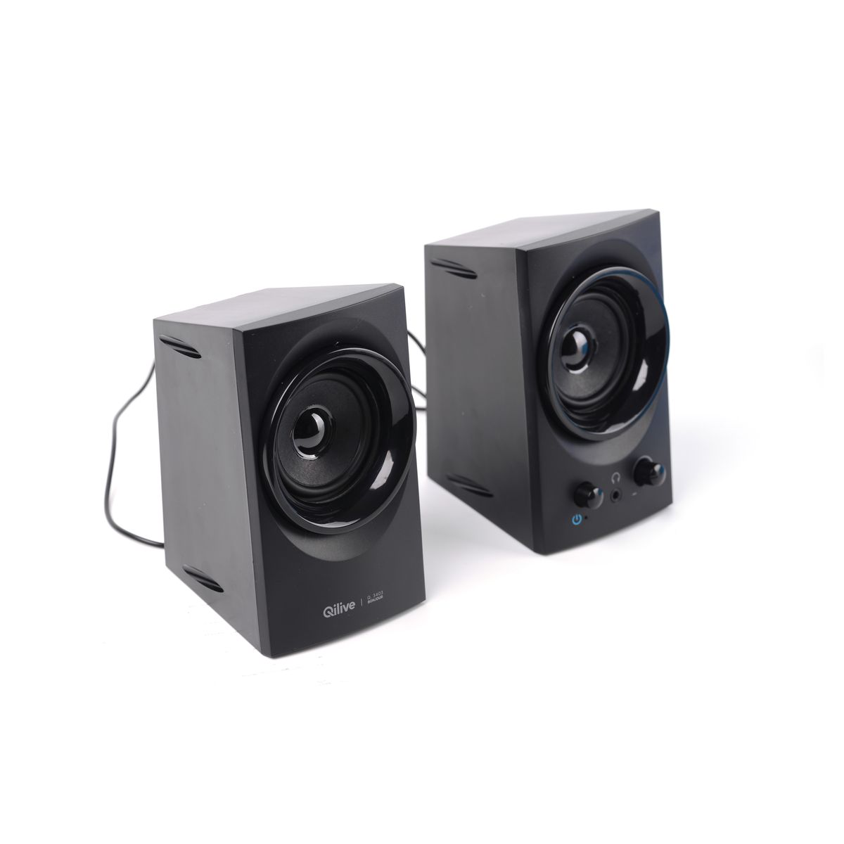 Voir la diapositive 2 : QILIVE Enceintes 2.0 Q.3403 - Noir