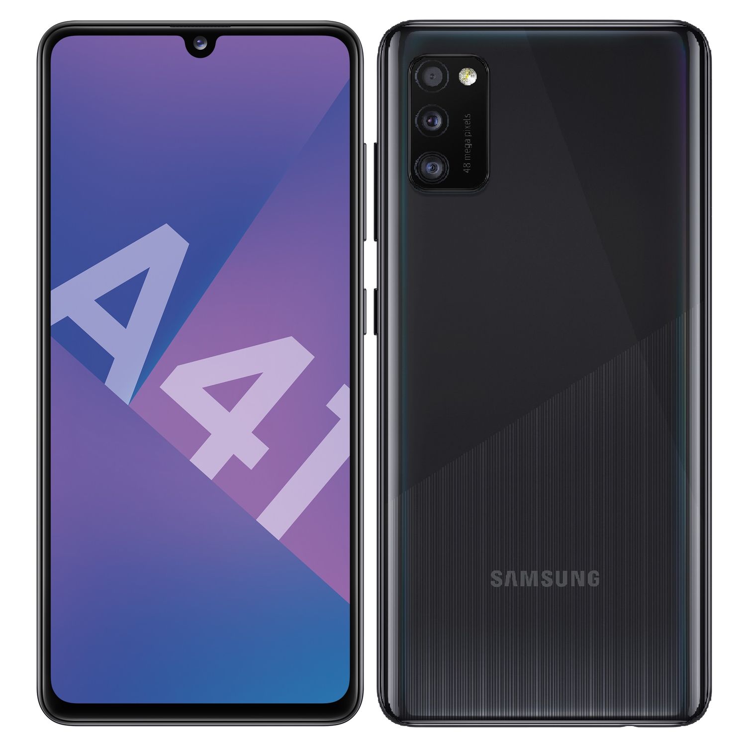 Voir la diapositive 1 : SAMSUNG Smartphone Galaxy A41 64 Go 6.1 pouces Noir 4G Double port NanoSim