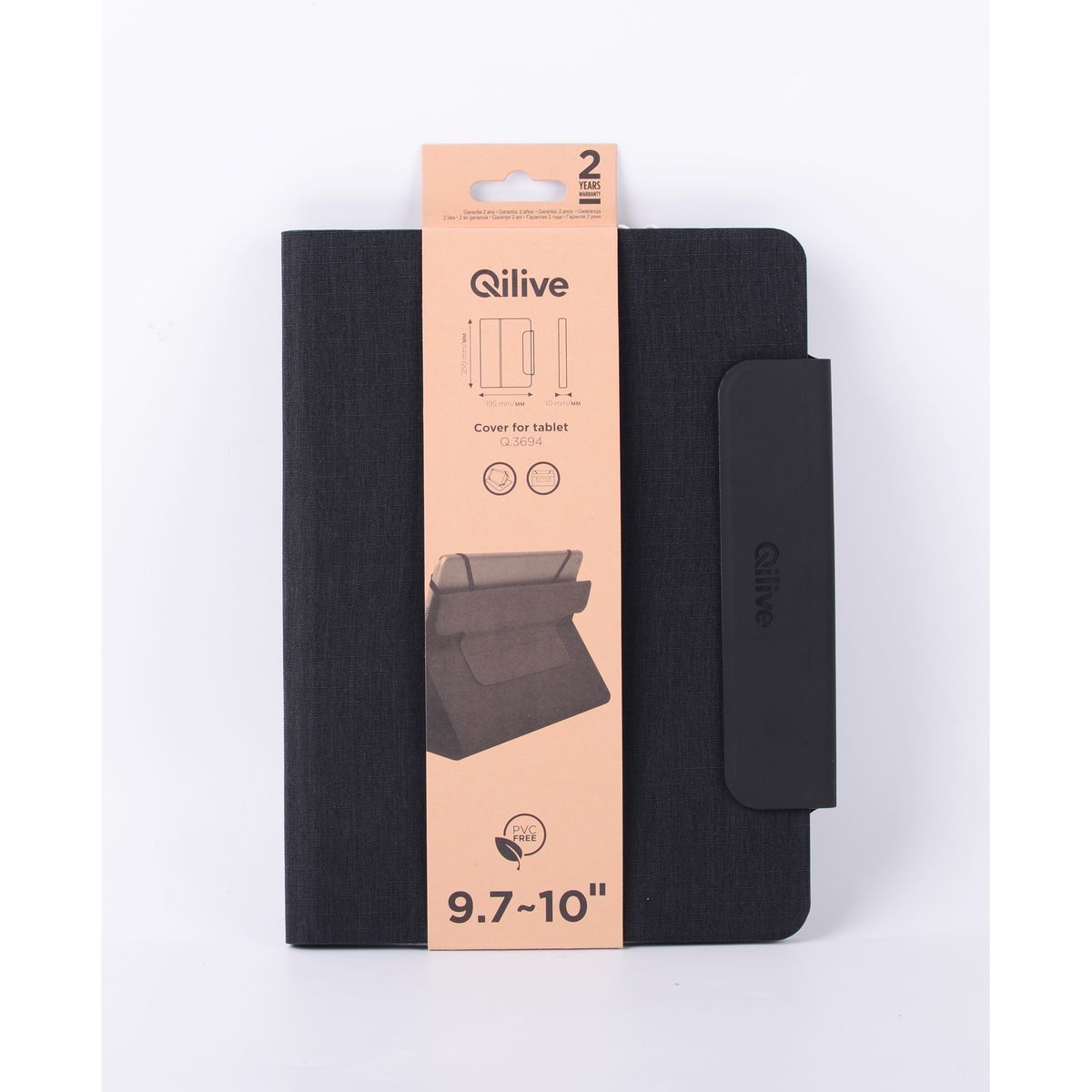 QILIVE Protection tablette TAB 10P URBANSMAR Q.3694 - Gris foncé