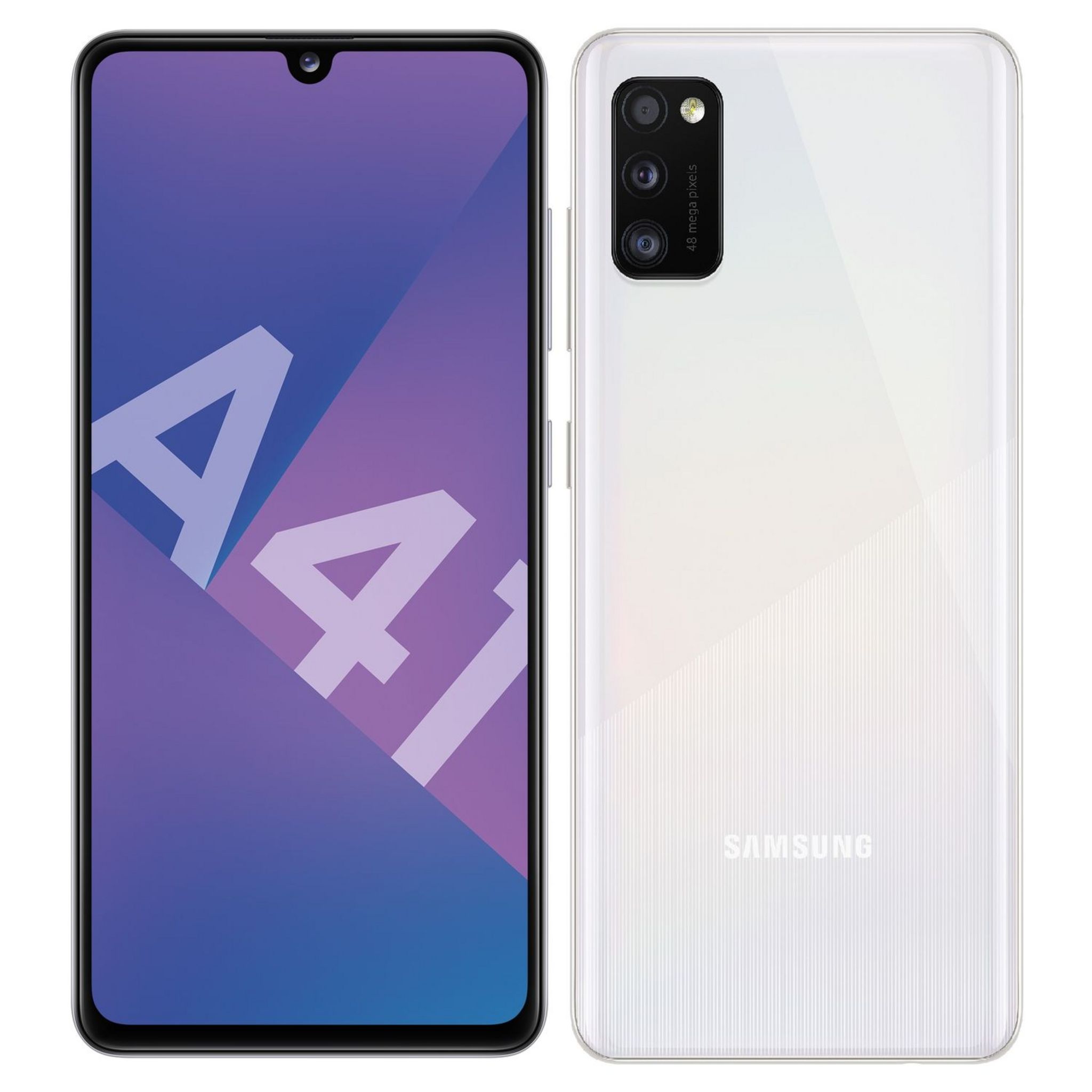Voir la diapositive 1 : SAMSUNG Smartphone Galaxy A41 64 Go 6.1 pouces Blanc 4G Double port NanoSim