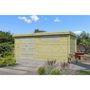 Voir la diapositive 3 : GARDENAS Abri de jardin bois - traité autoclave - Toit plat - 12,92m² - APETINA