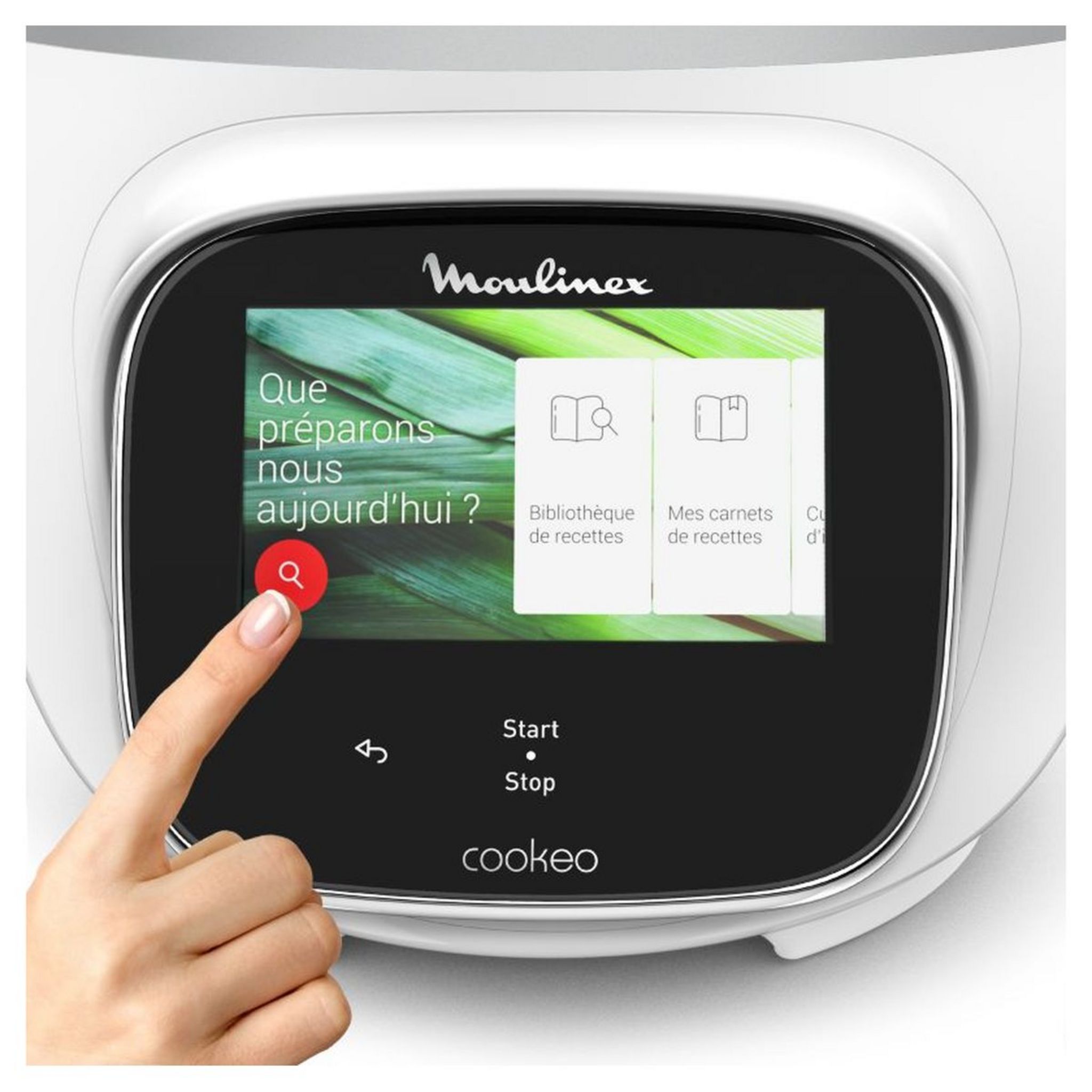 Voir la diapositive 5 : MOULINEX Multicuiseur intelligent COOKEO TOUCH Blanc 250 recettes - CE901100