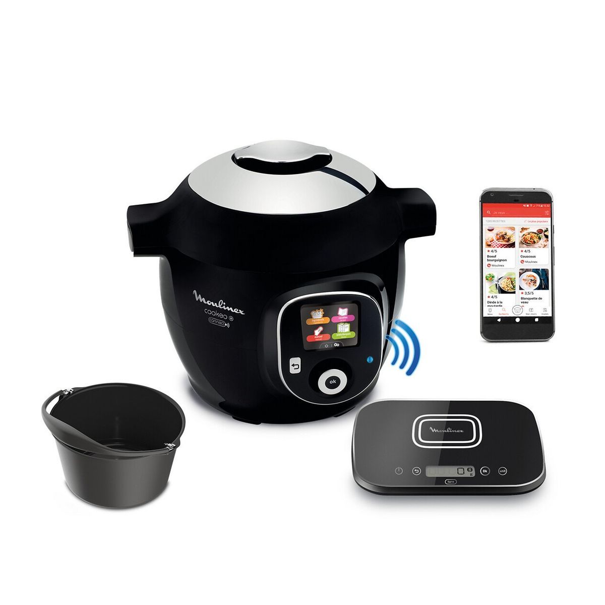 MOULINEX Multicuiseur intelligent COOKEO Mega Connect+ CE589800 - Noir