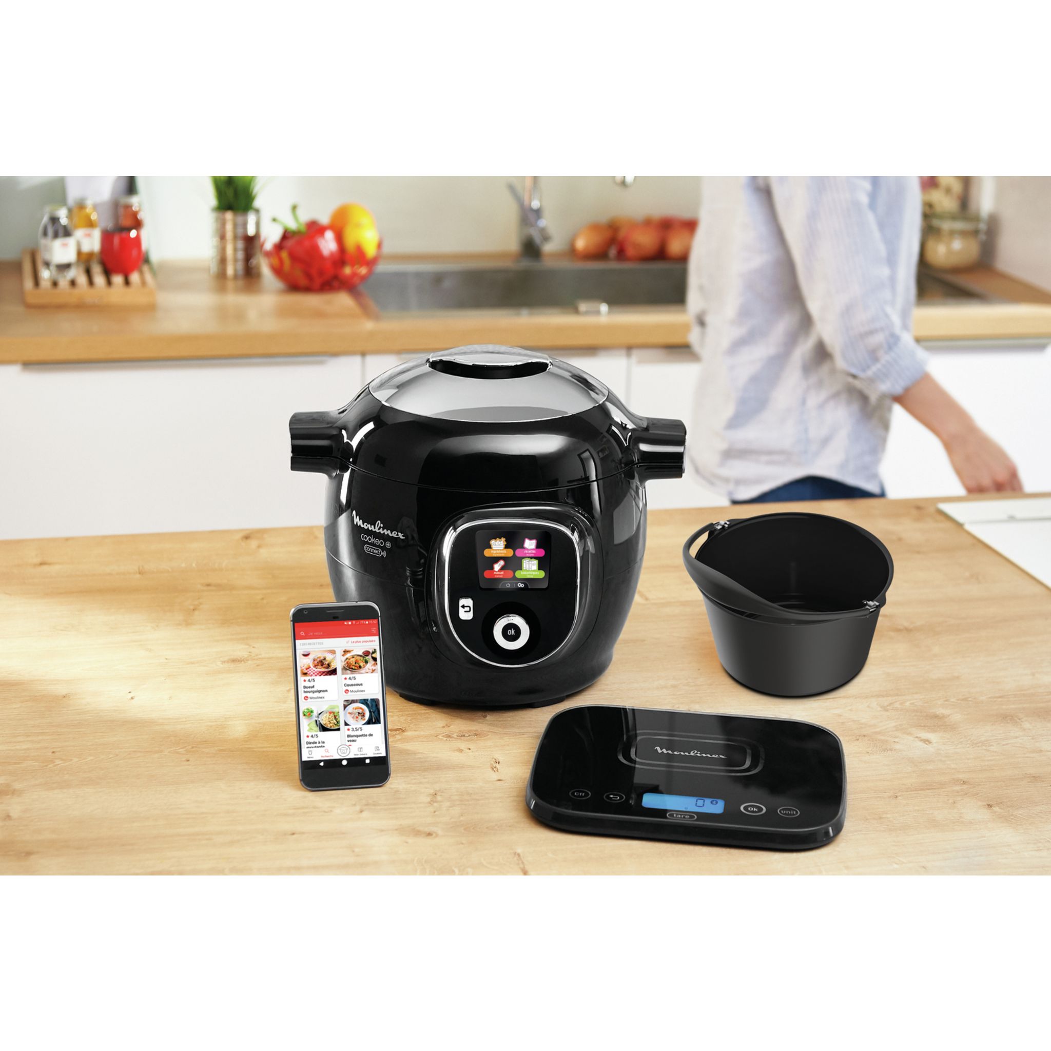 Voir la diapositive 16 : MOULINEX Multicuiseur intelligent COOKEO Mega Connect+ CE589800 - Noir