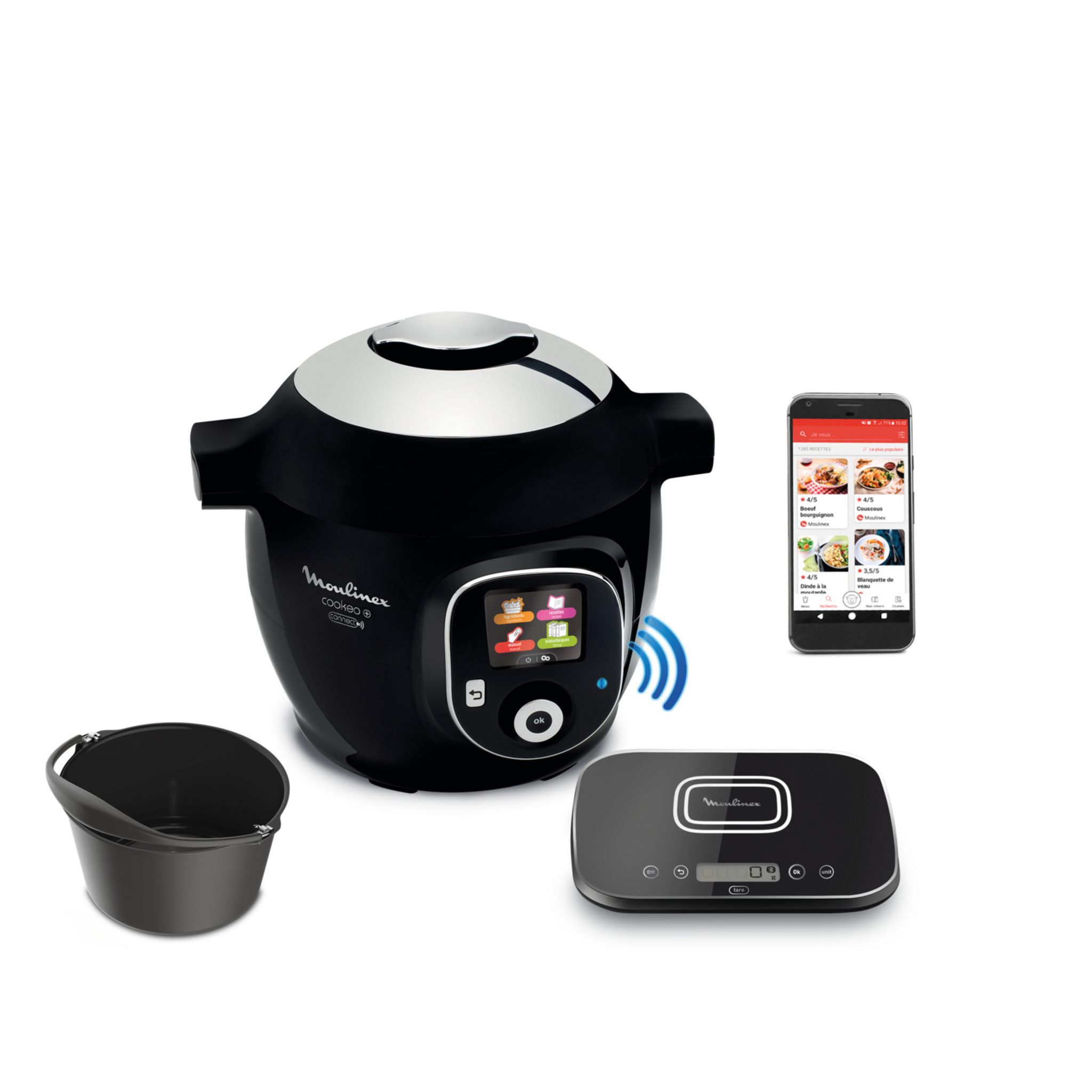 Voir la diapositive 10 : MOULINEX Multicuiseur intelligent COOKEO Mega Connect+ CE589800 - Noir