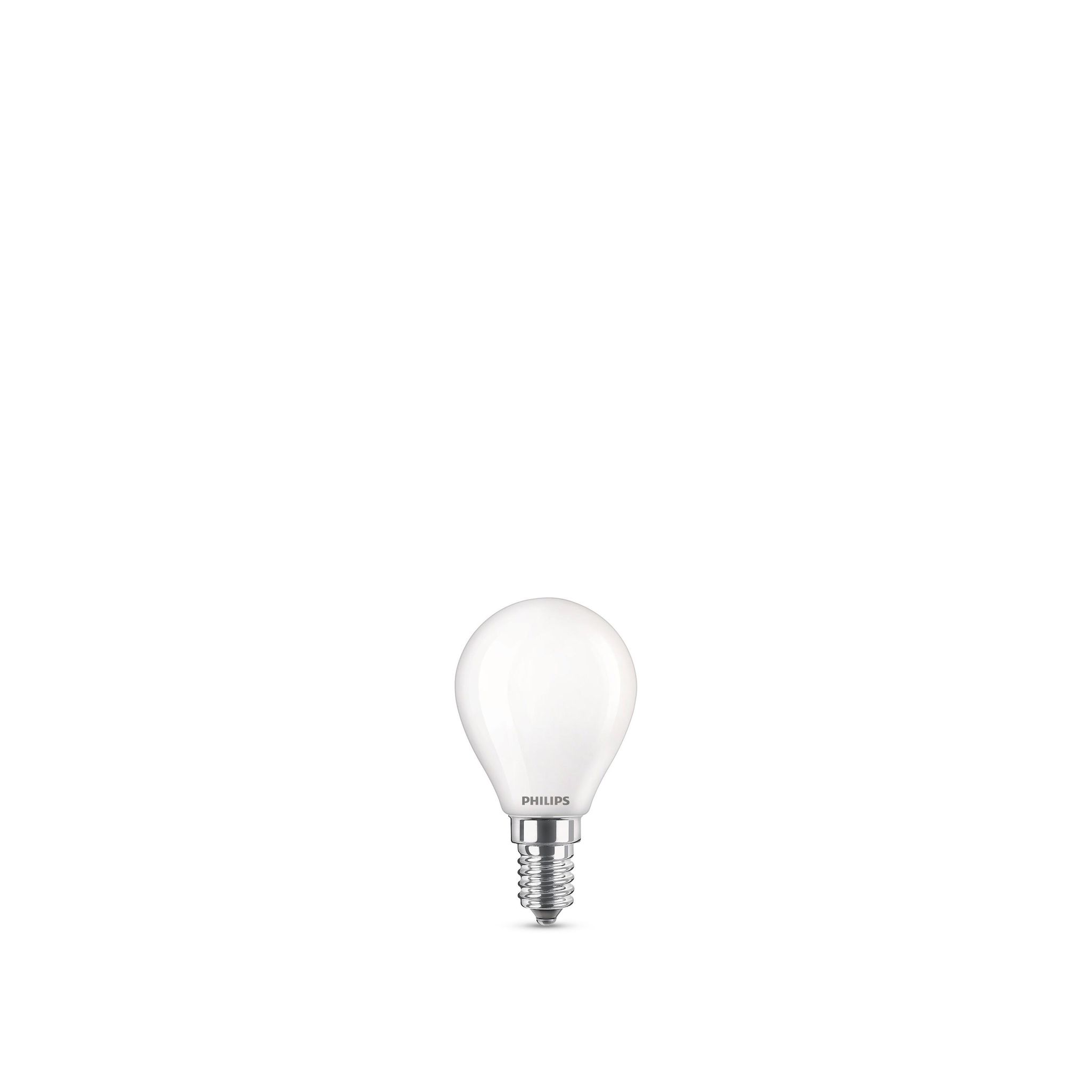 PHILIPS Ampoule Led classic 40W sphérique E14blanc chaud depolie 2x6