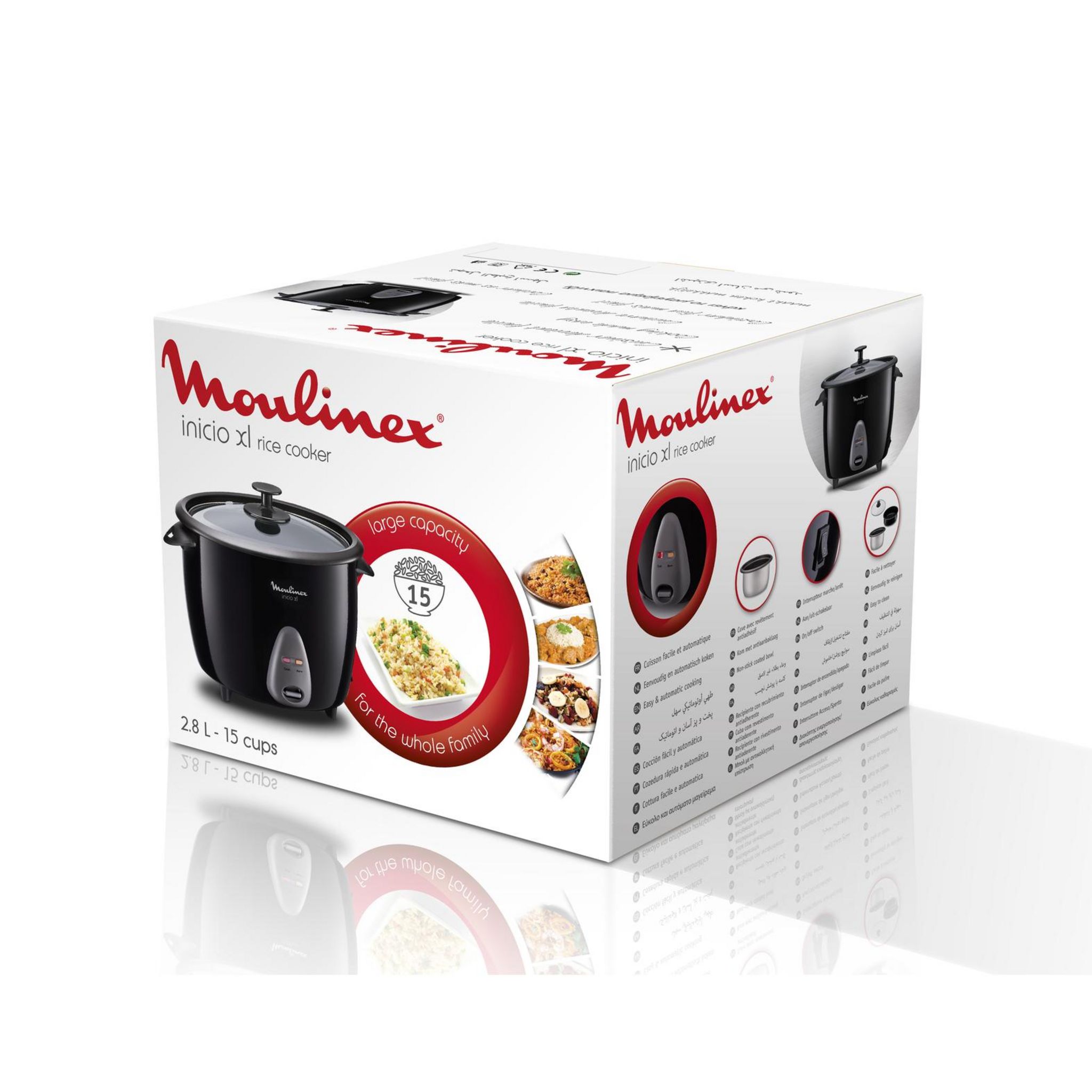 Voir la diapositive 4 : MOULINEX Cuiseur à riz MK158811 - Noir