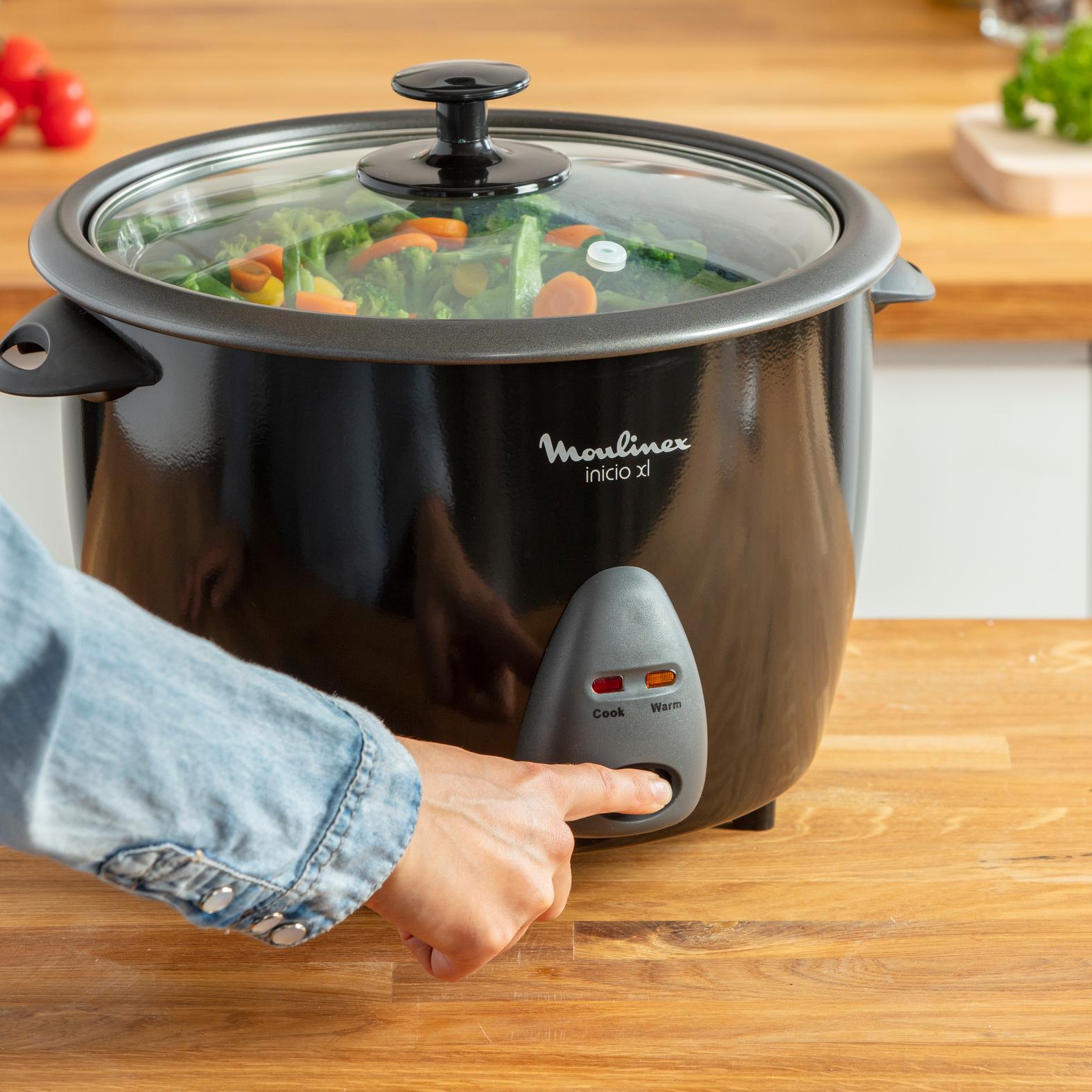 Voir la diapositive 6 : MOULINEX Cuiseur à riz MK158811 - Noir