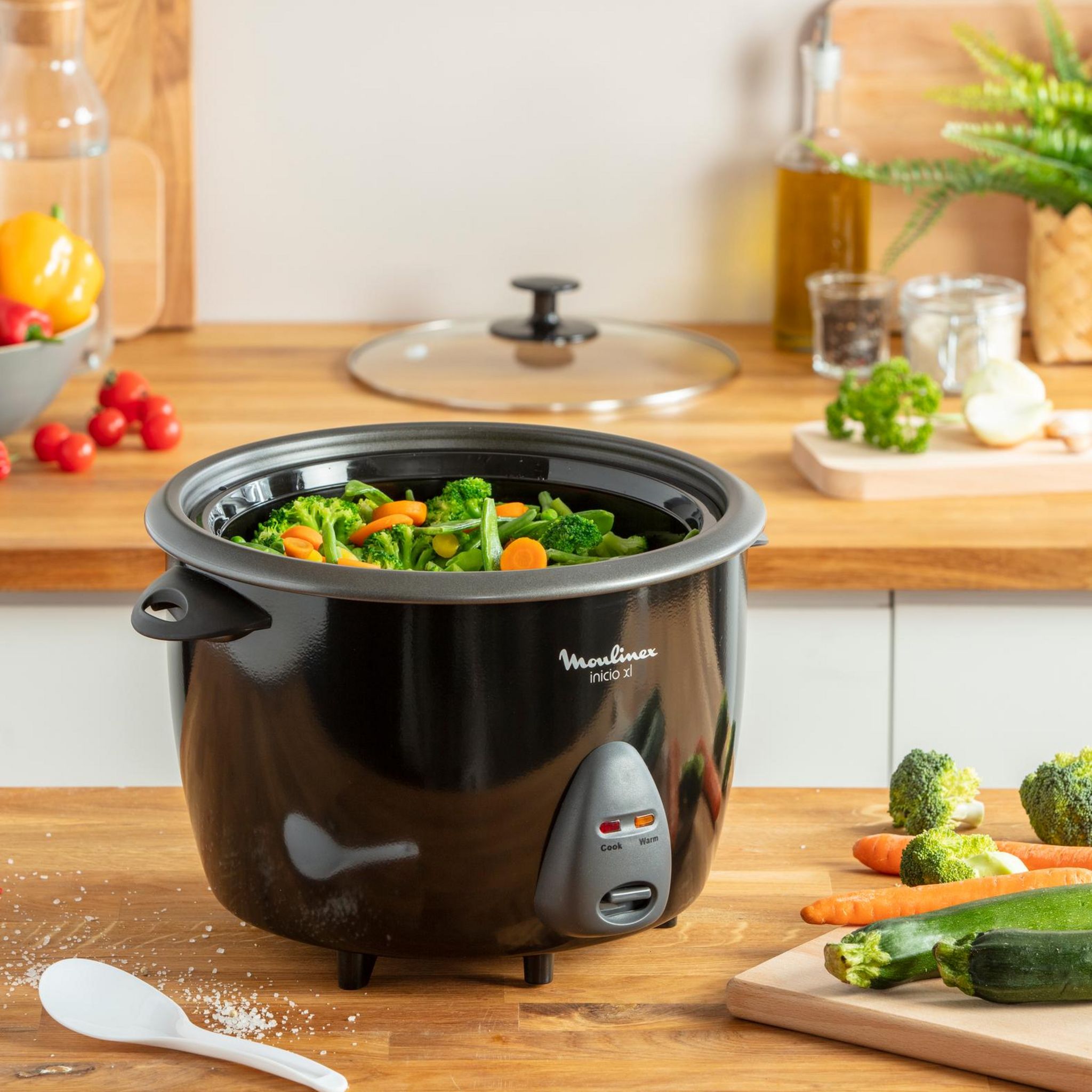 Voir la diapositive 7 : MOULINEX Cuiseur à riz MK158811 - Noir