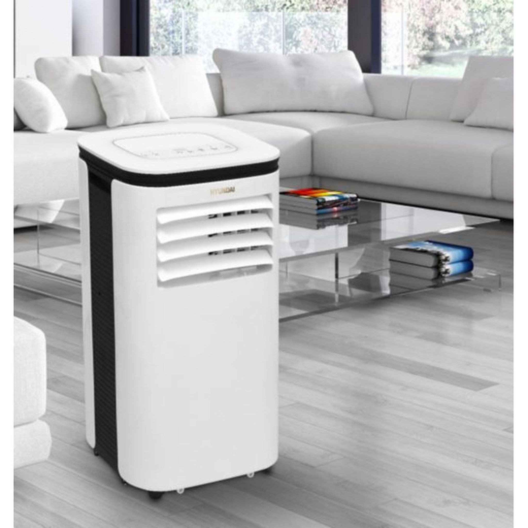 Voir la diapositive 2 : HYUNDAI Climatiseur mobile HY-CLM09KR - Blanc