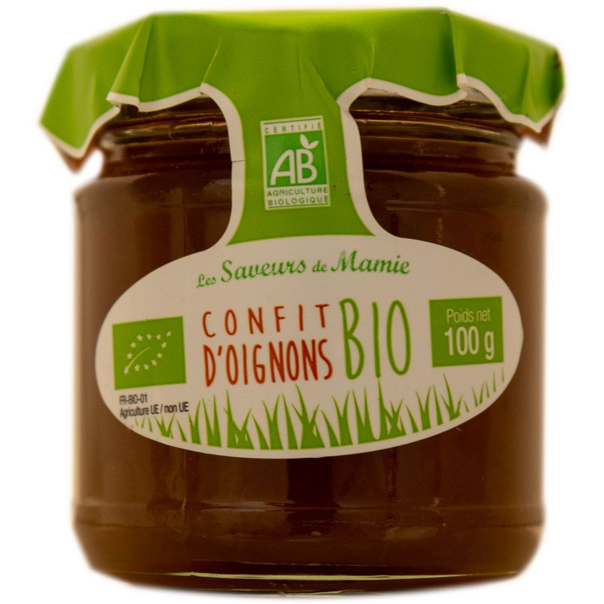 LES SAVEURS DE MAMIE Confit d'oignons bio 100g