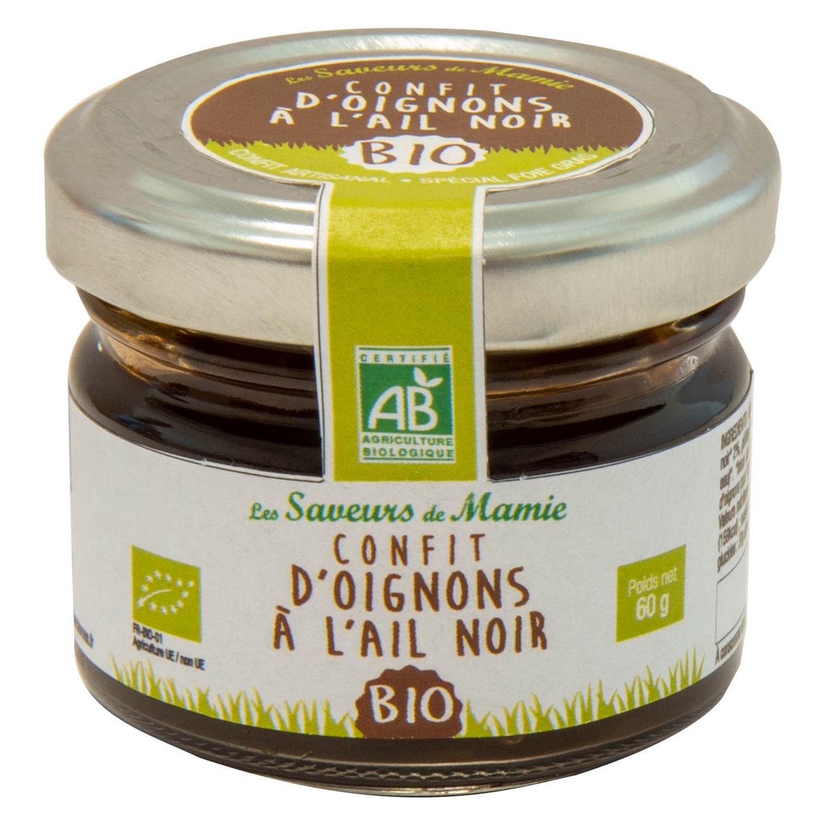 LUCULLUS Confit d'oignons à l'ail noir bio 60g