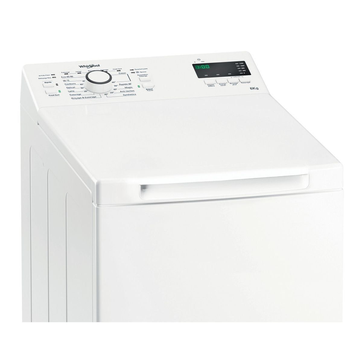 WHIRLPOOL Lave linge top TDLR6237 FR/N, 6 kg, 1200 T/min