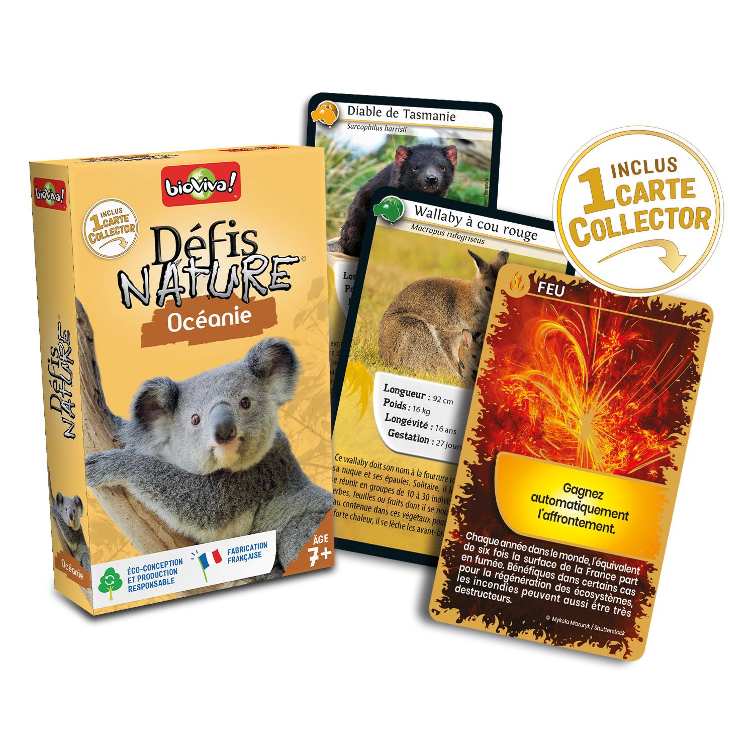 Voir la diapositive 4 : BIOVIVA Défis Nature Océanie 36 cartes collector