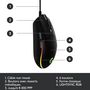 Voir la diapositive 9 : LOGITECH Souris Gaming G203 LIGHTSYNC Filaire RVB