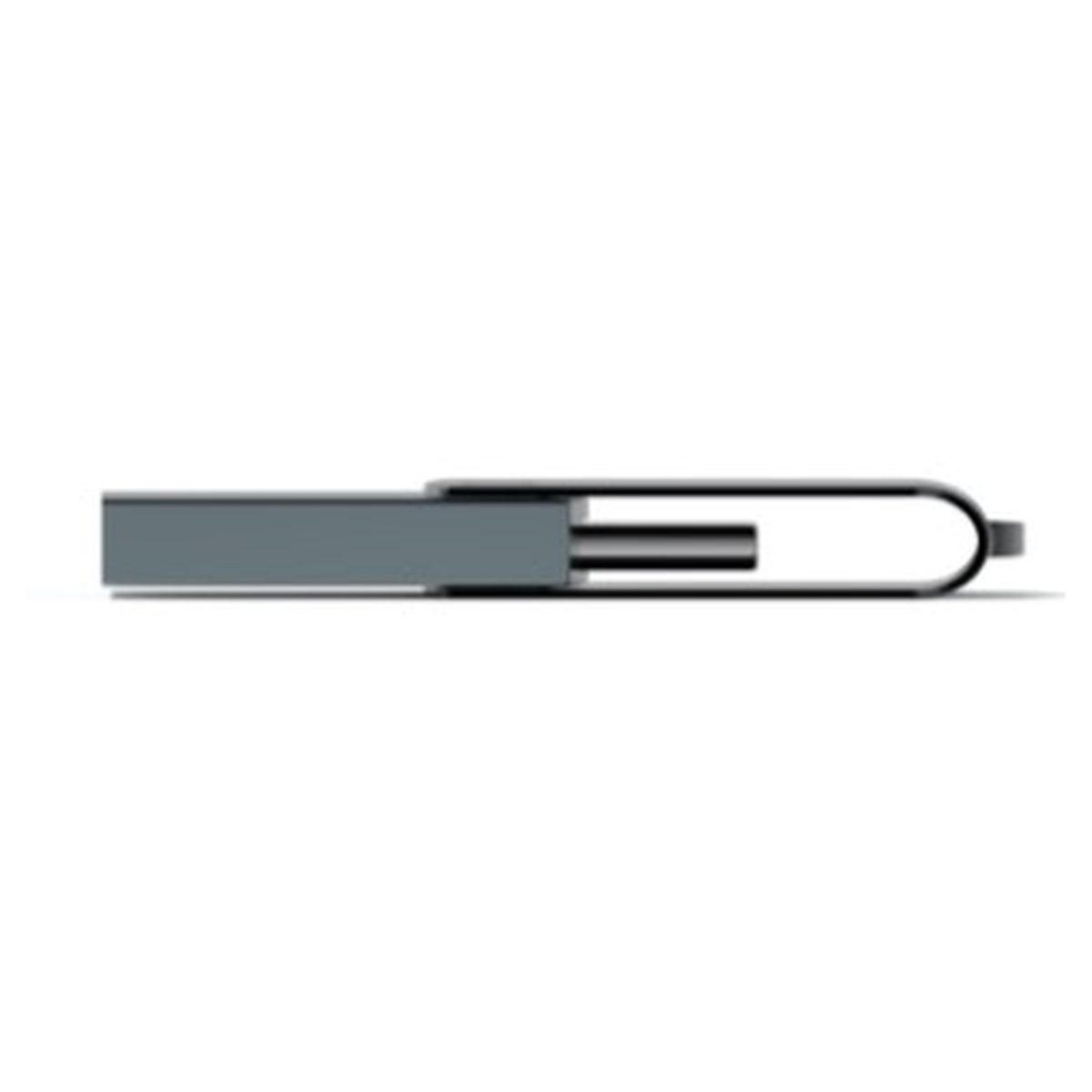 Voir la diapositive 2 : QILIVE Clé USBC 128GO USB3 - Noir et aluminium