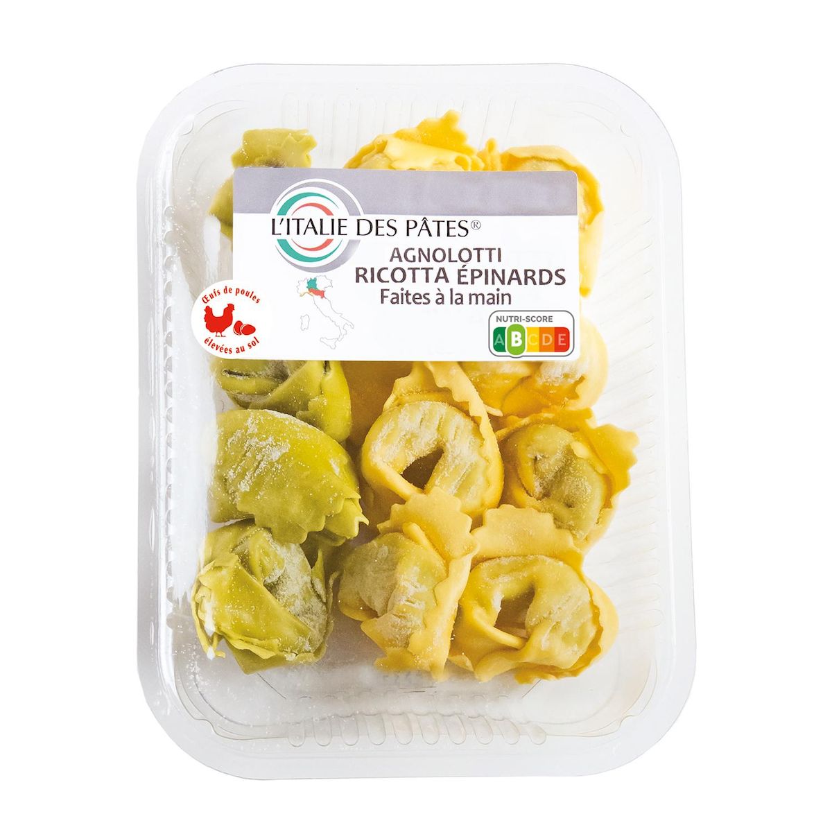L'ITALIE DES PATES Agnolotti ricotta épinards 250g