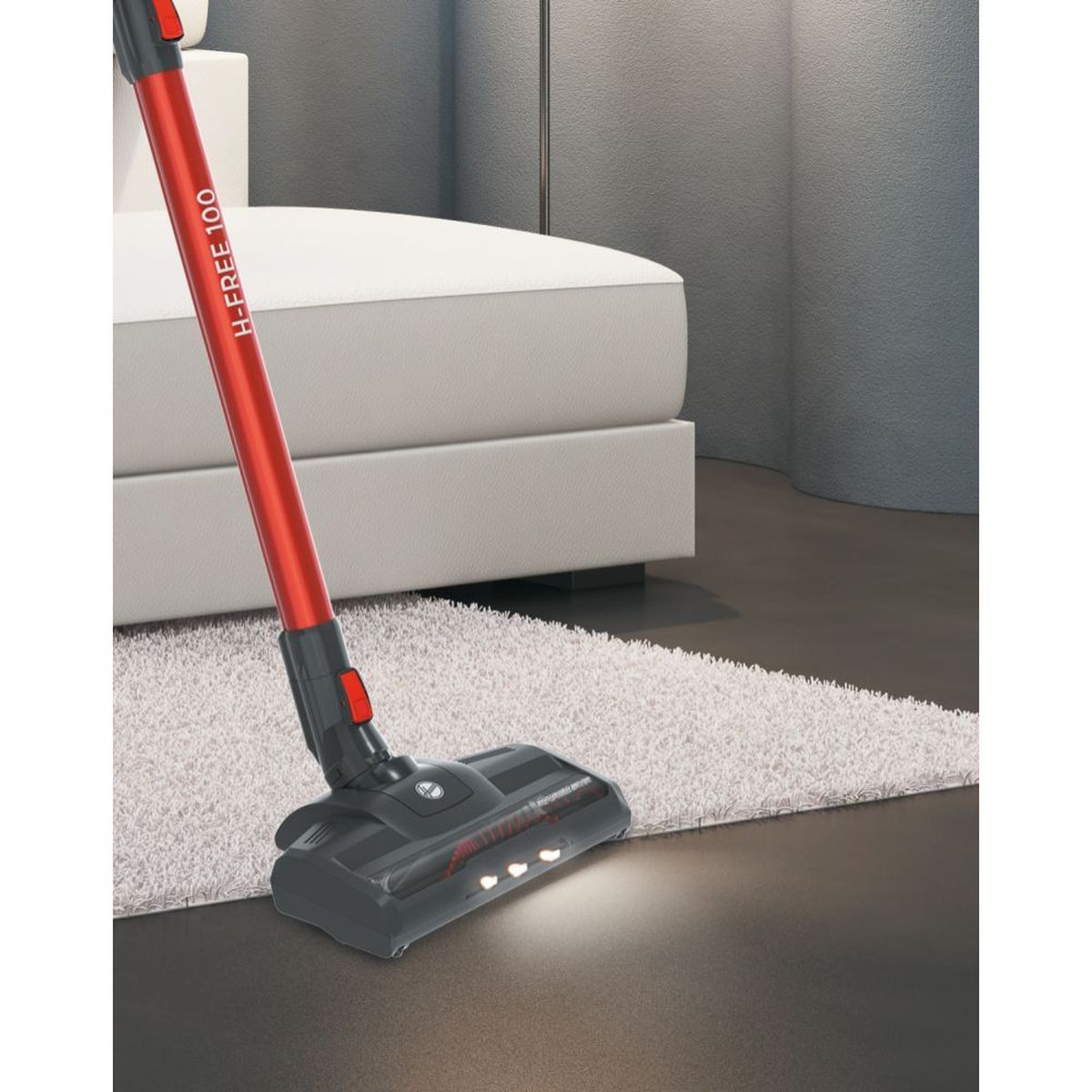 HOOVER Aspirateur balai HF122AH - Rouge