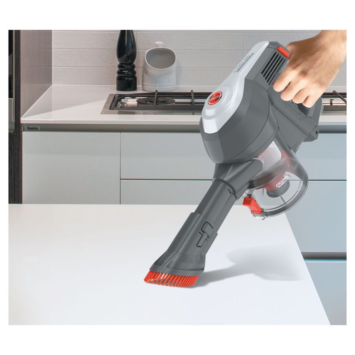 HOOVER Aspirateur balai HF122AH - Rouge