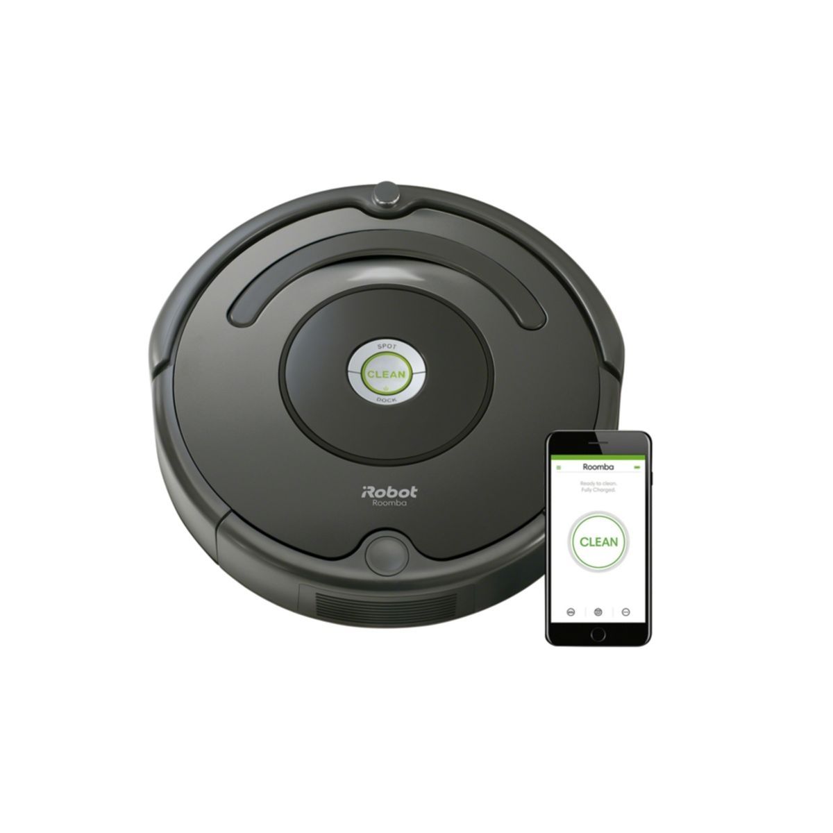 IROBOT Aspirateur robot connecté ROOMBA R697 - Noir