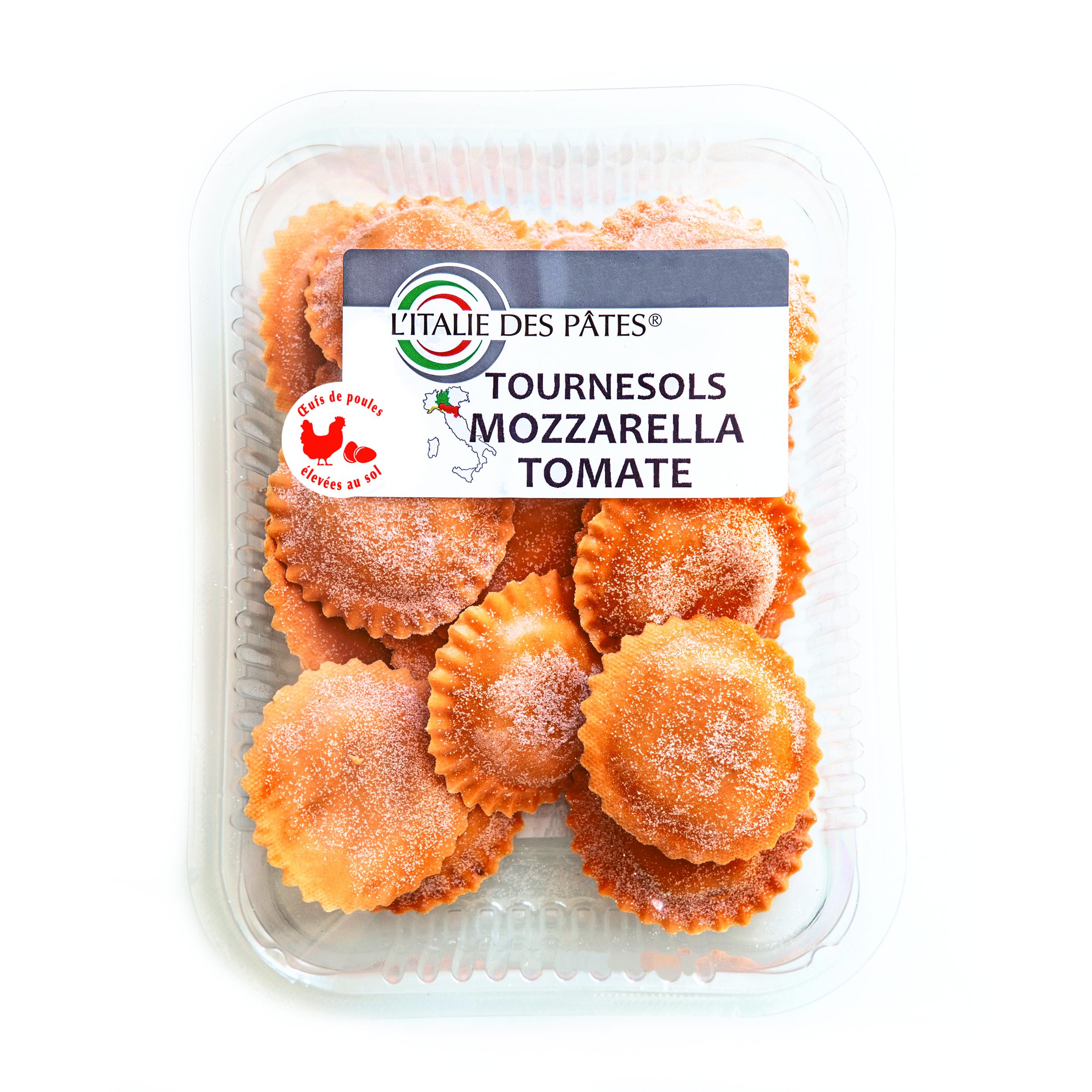 Voir la diapositive 2 : L'ITALIE DES PATES Tournesols tomate mozzarella 250g
