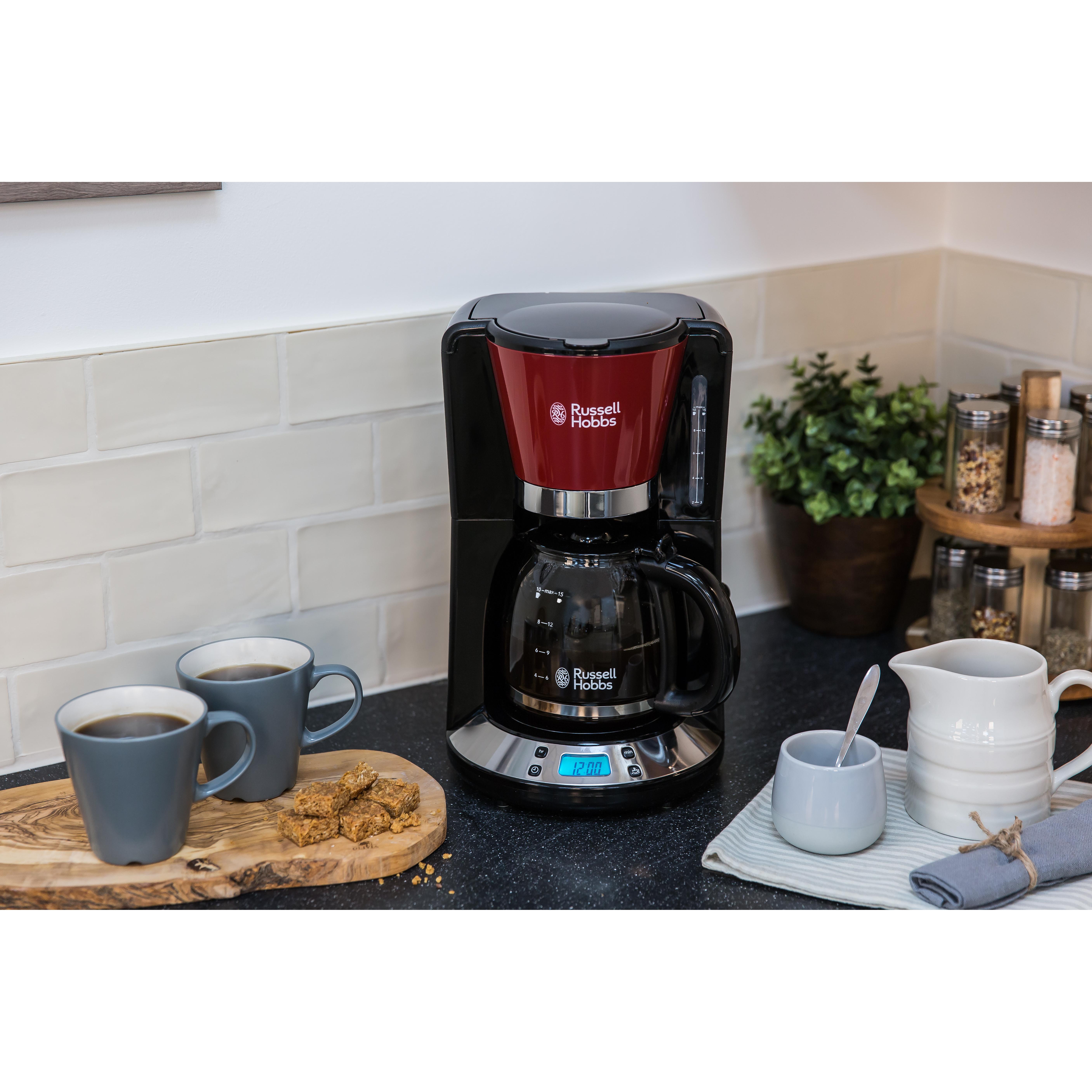 Voir la diapositive 10 : RUSSELL HOBBS Cafetière à filtre 24031-56 - Rouge - colors plus