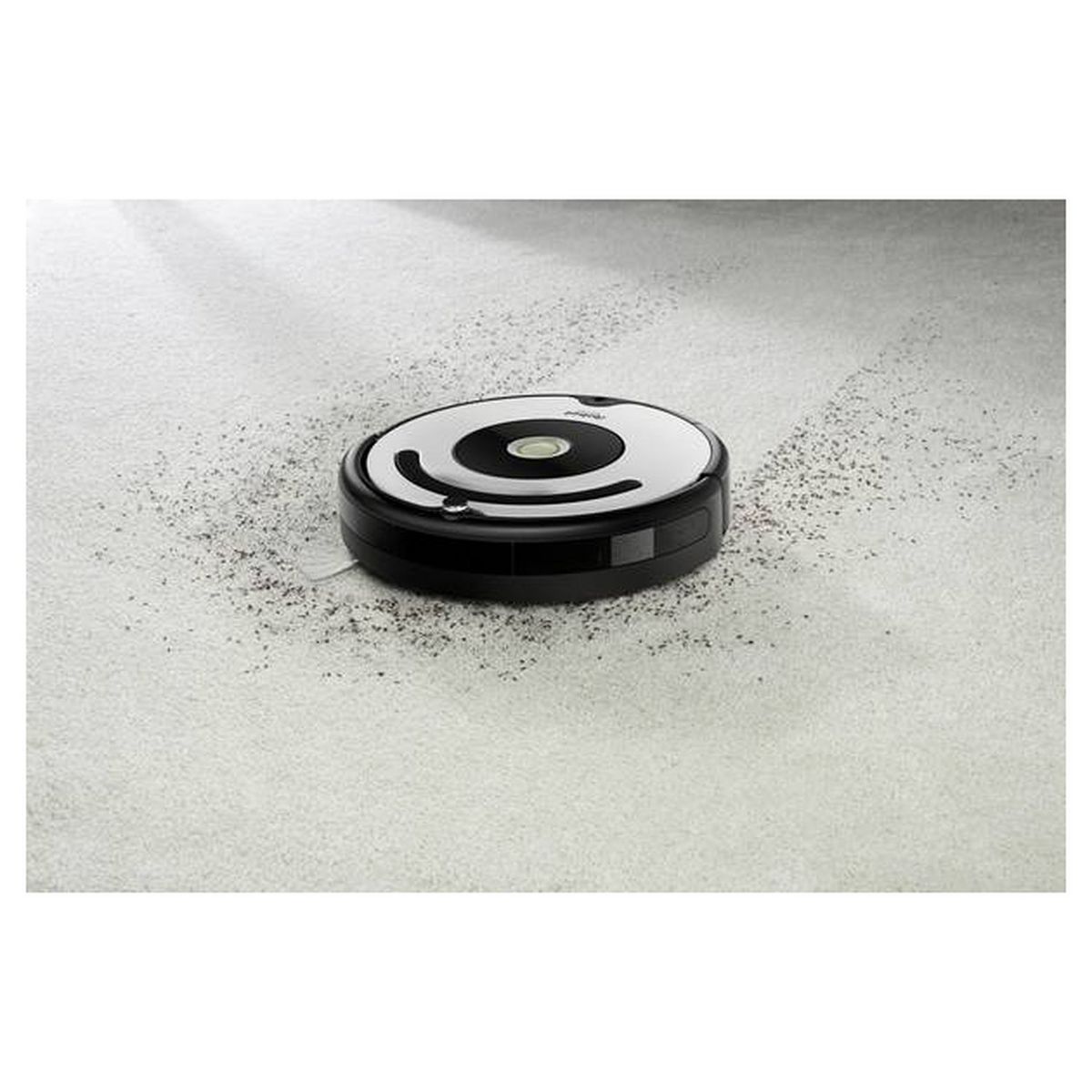 IROBOT Aspirateur robot connecté Roomba R675040 - Blanc et noir