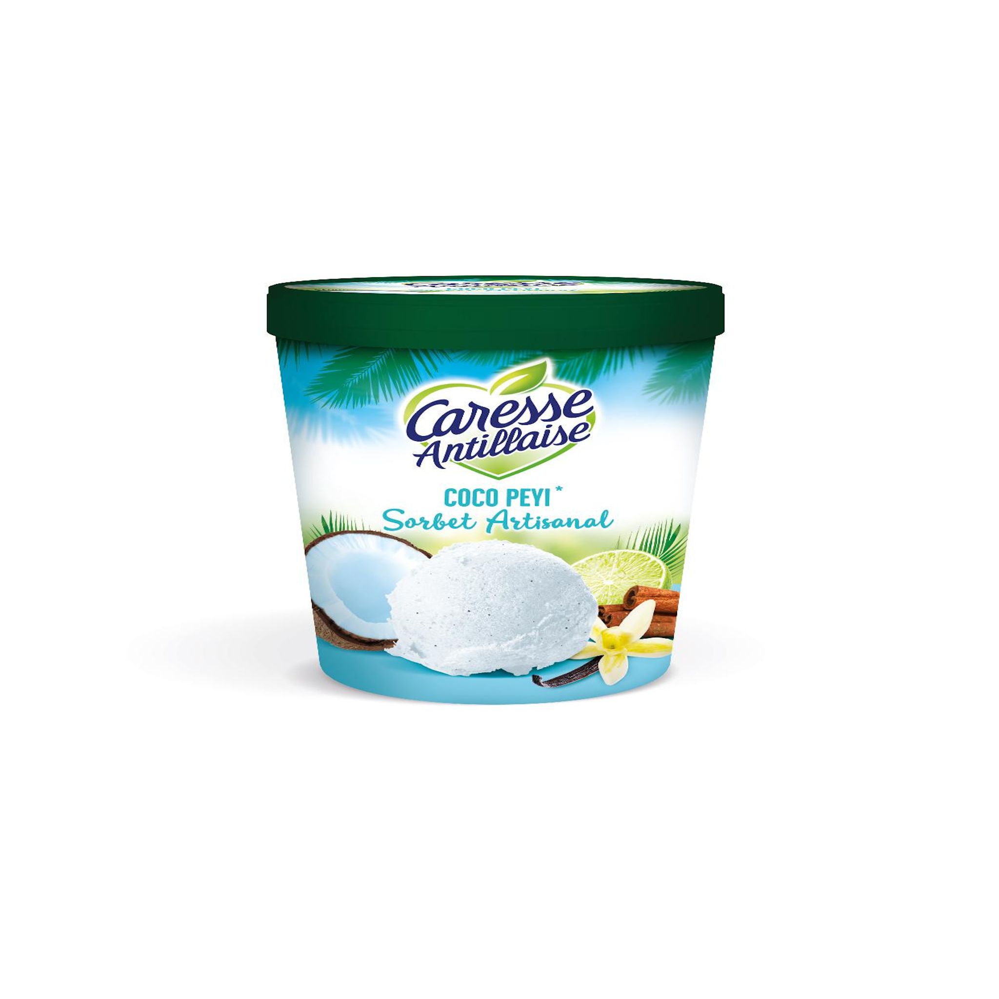 CARESSE ANTILLAISE Sorbet artisanal coco 300g