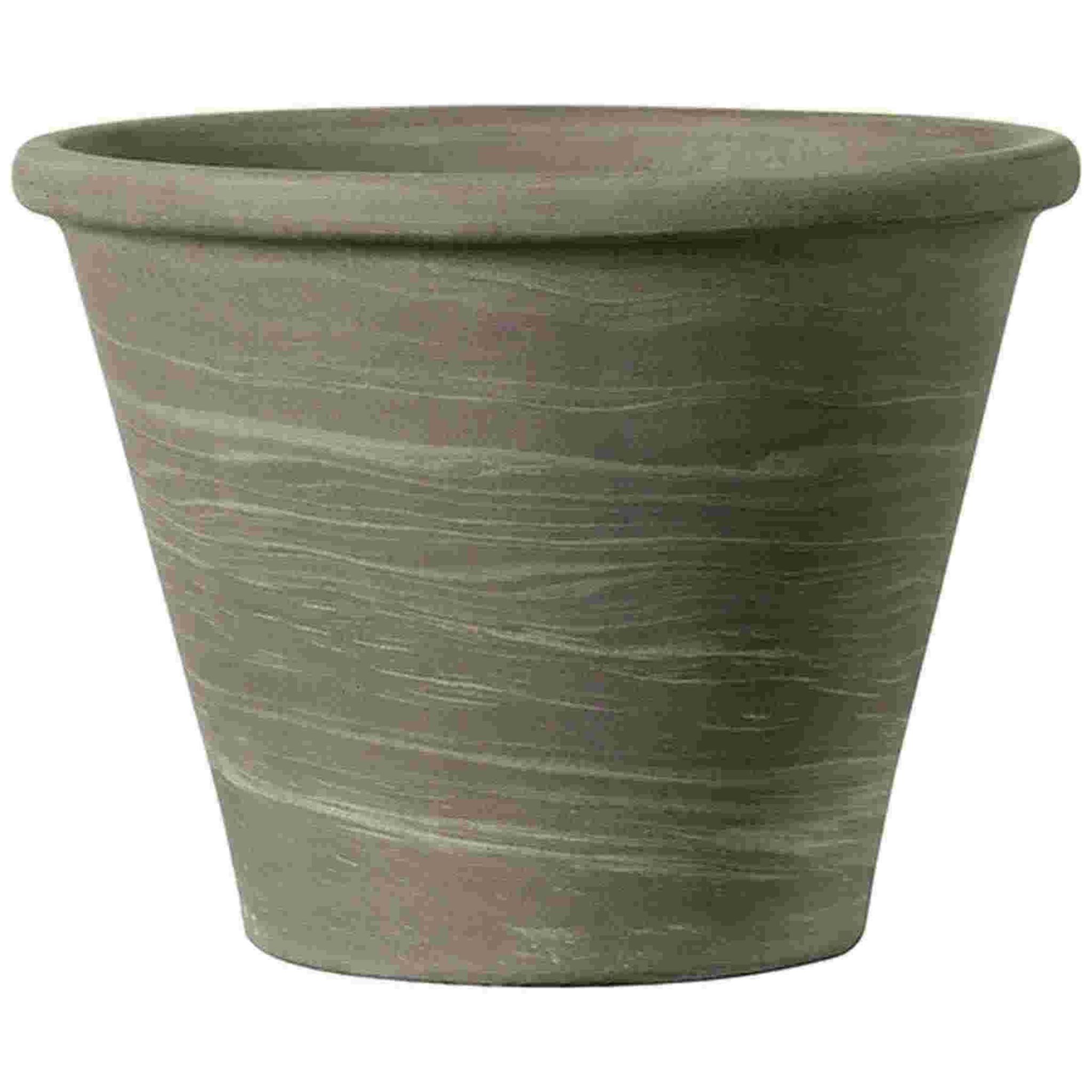 Pot en terre cuite Duo Grafite ø37 cm - Gris
