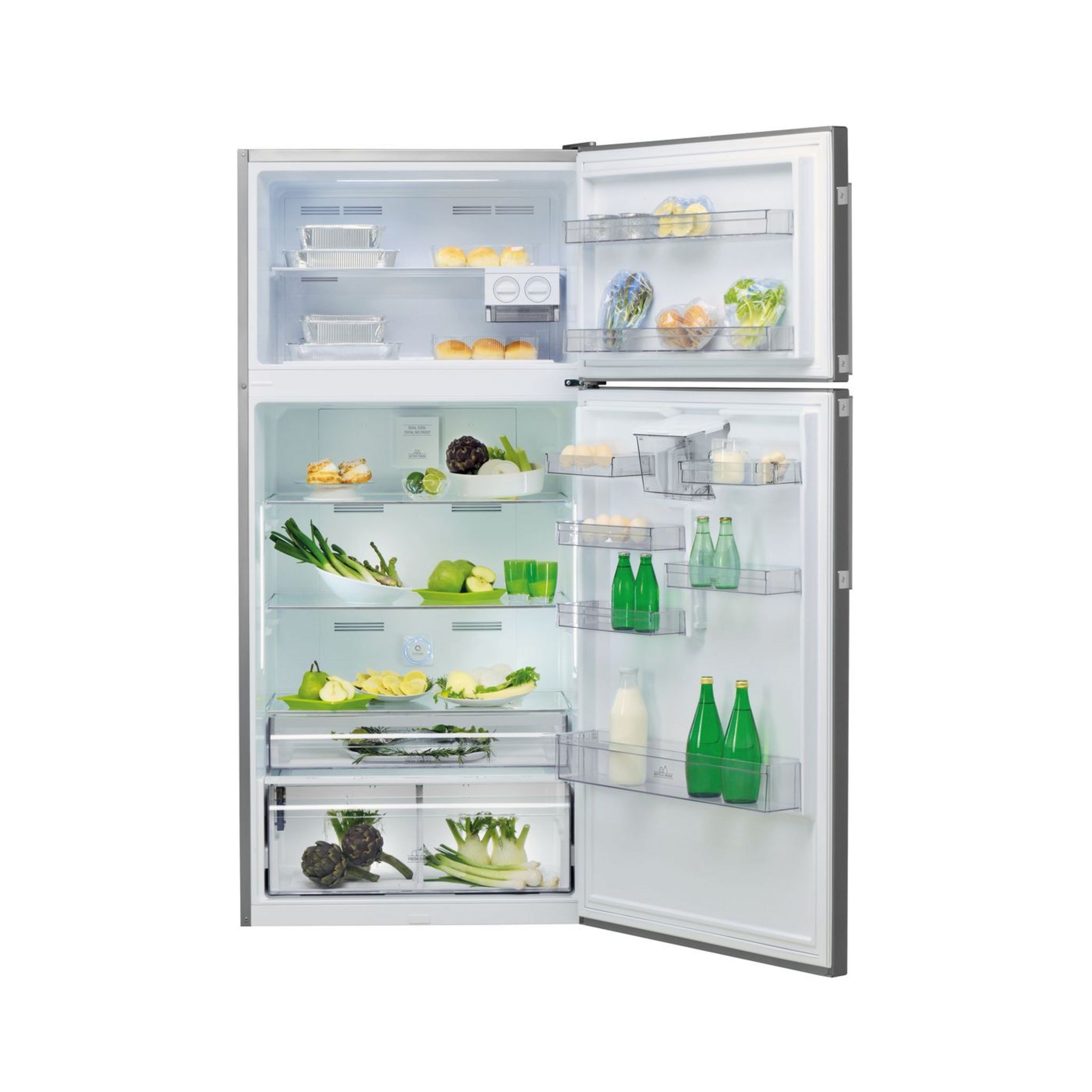 Voir la diapositive 2 : HOTPOINT Réfrigérateur combiné HA84TE31XO3AQUA, 574 L, Froid ventilé No frost