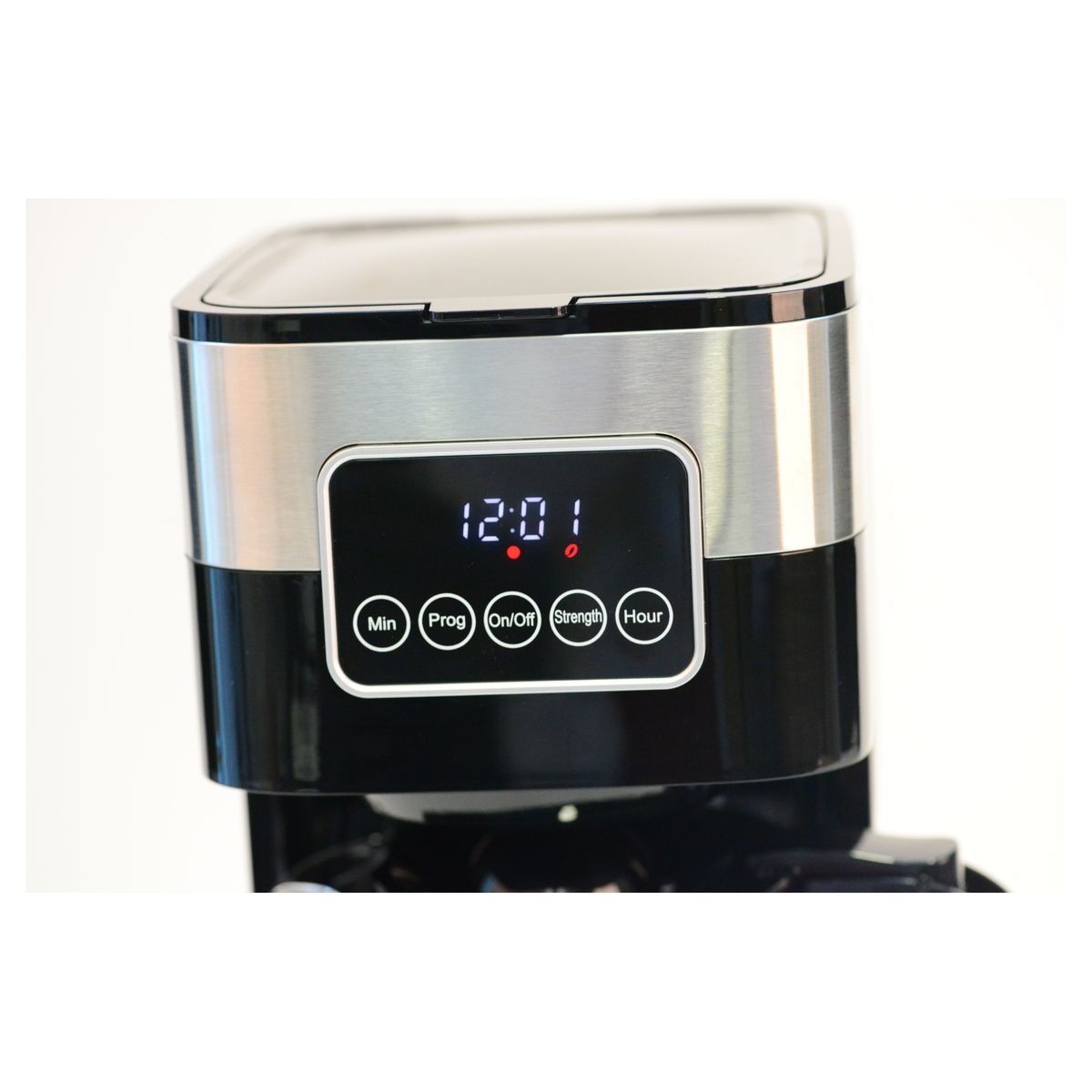 QILIVE Cafetière à filtre 77177 - Inox et noir