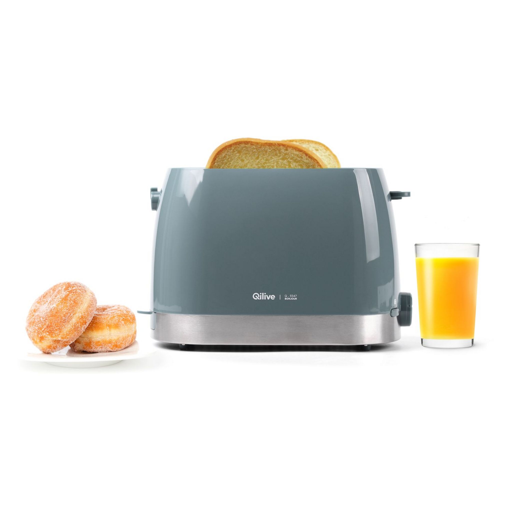 Voir la diapositive 1 : QILIVE Grille pain 71866 - Bleu