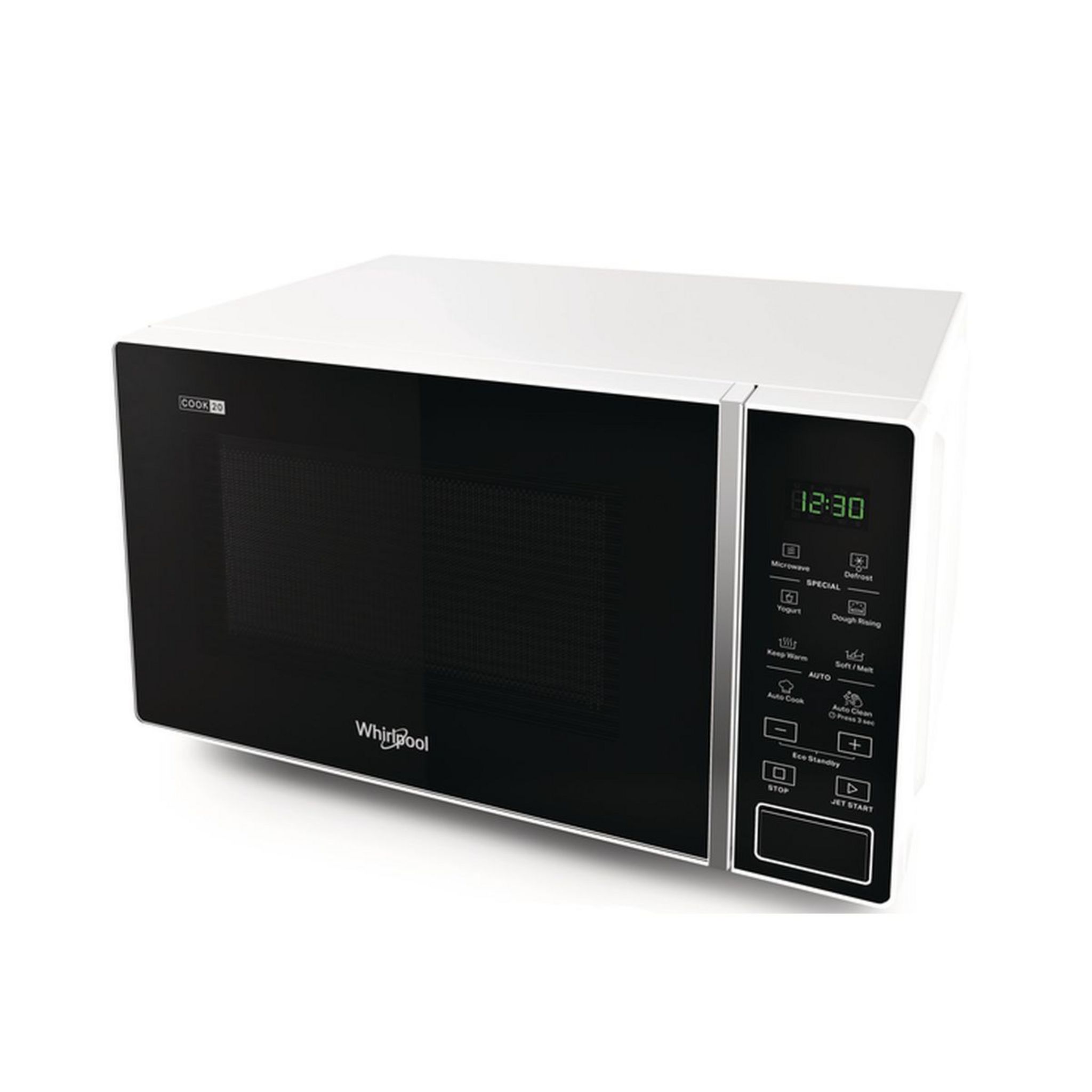Voir la diapositive 3 : WHIRLPOOL Micro-ondes multifonction MWP201W - 900 W - Capacité 20 L - Blanc