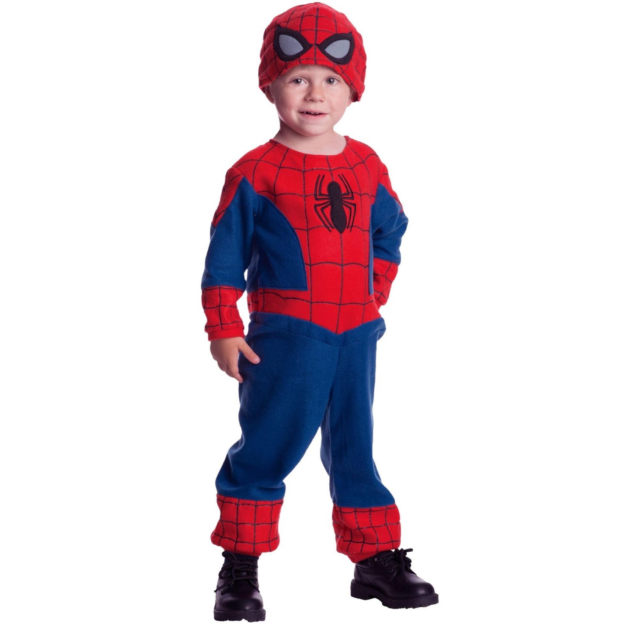 RUBIES Déguisement bébé SpiderMan en polaire - Bleu et Rouge