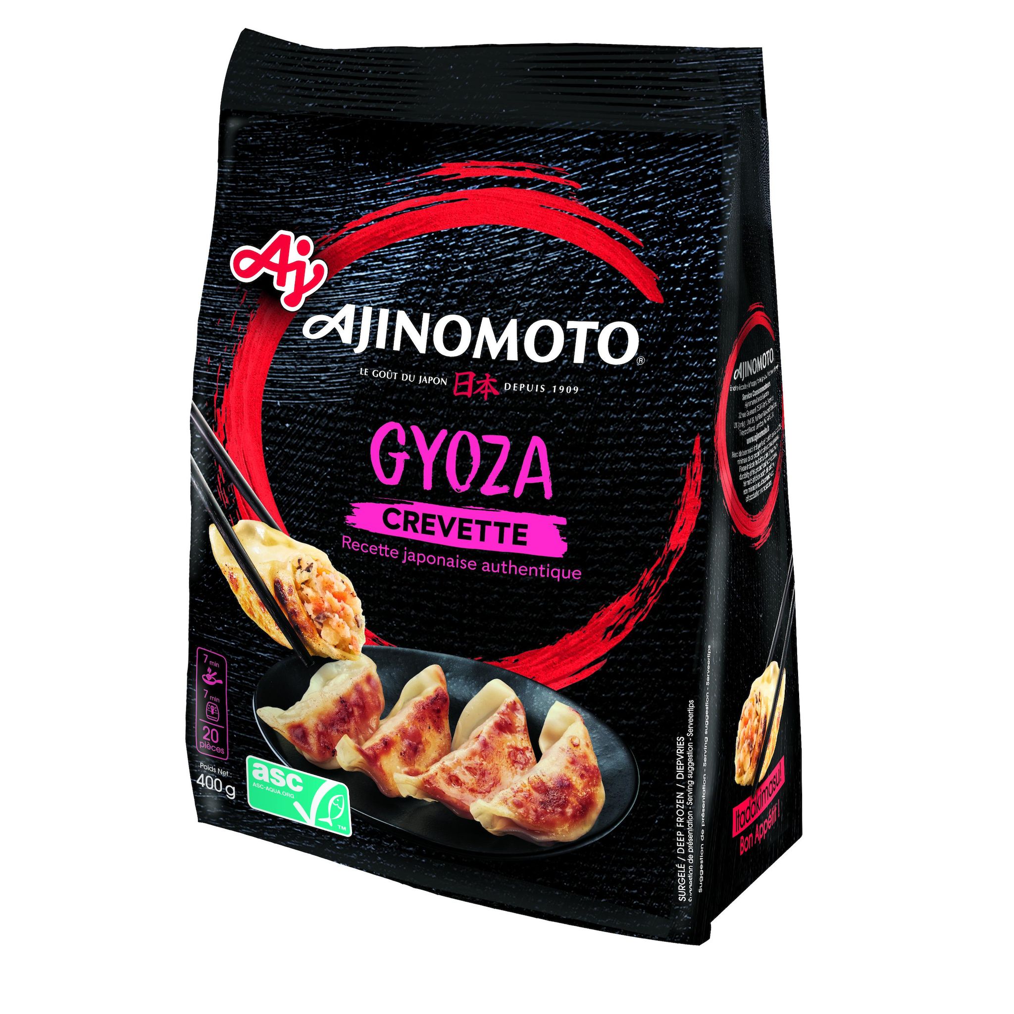 AJINOMOTO Gyoza crevettes et légumes 20 pièces 400g