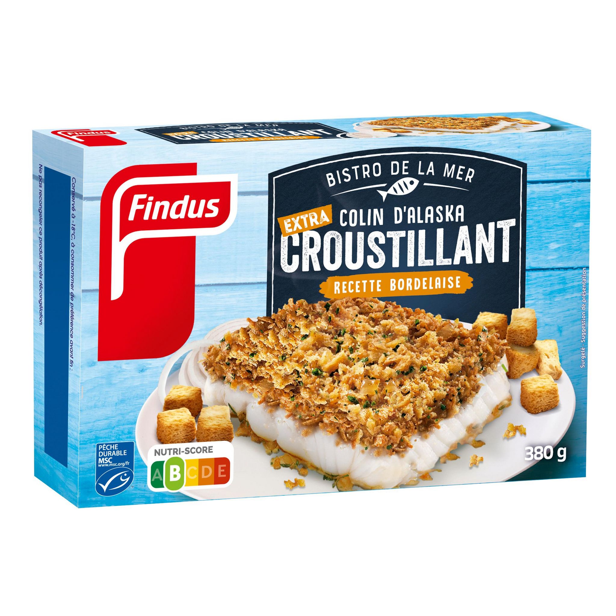 FINDUS Colin d'Alaska à la Bordelaise extra croustillant MSC 2 portions ...
