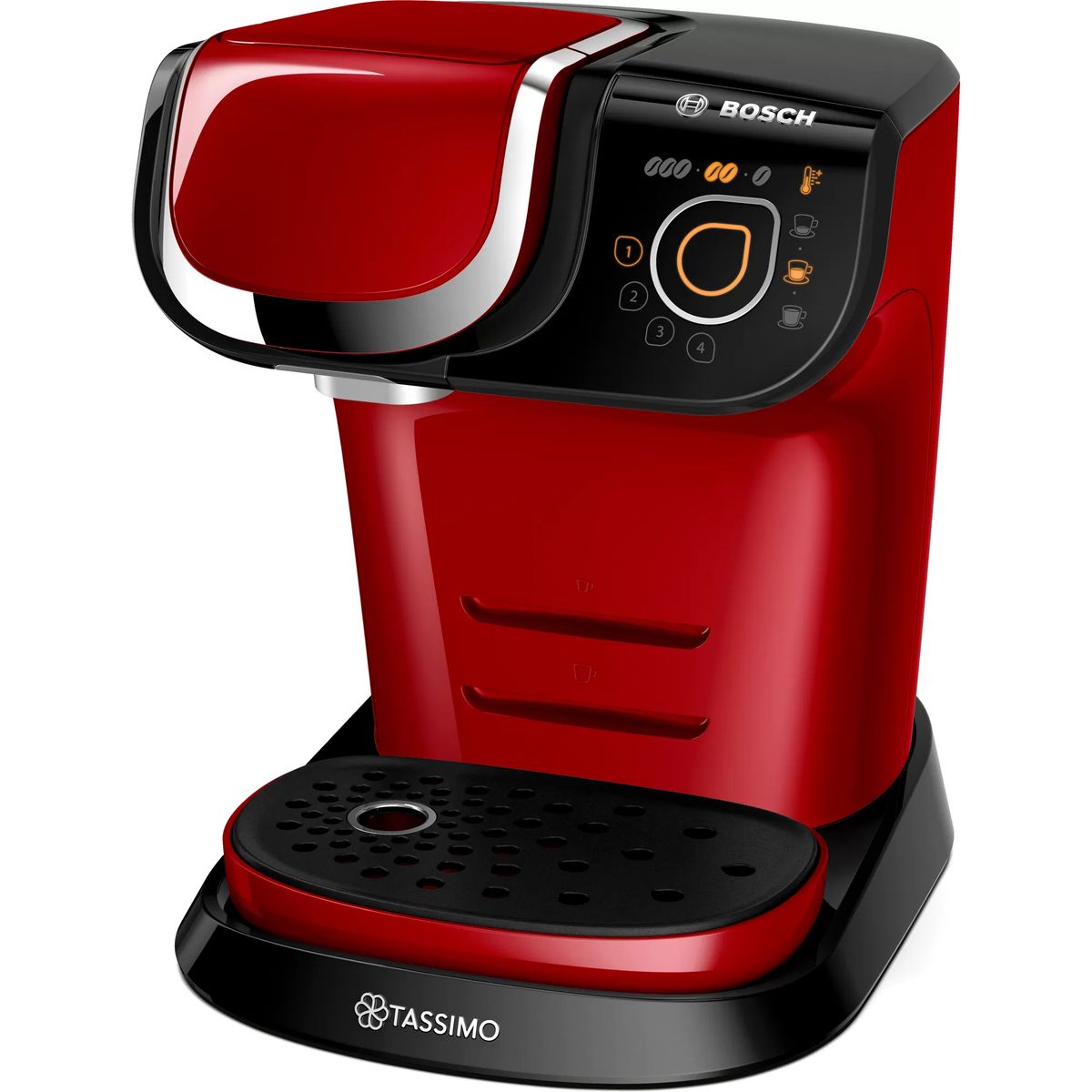 Voir la diapositive 2 : BOSCH Cafetière à dosette Tassimo TAS6503 - Rouge