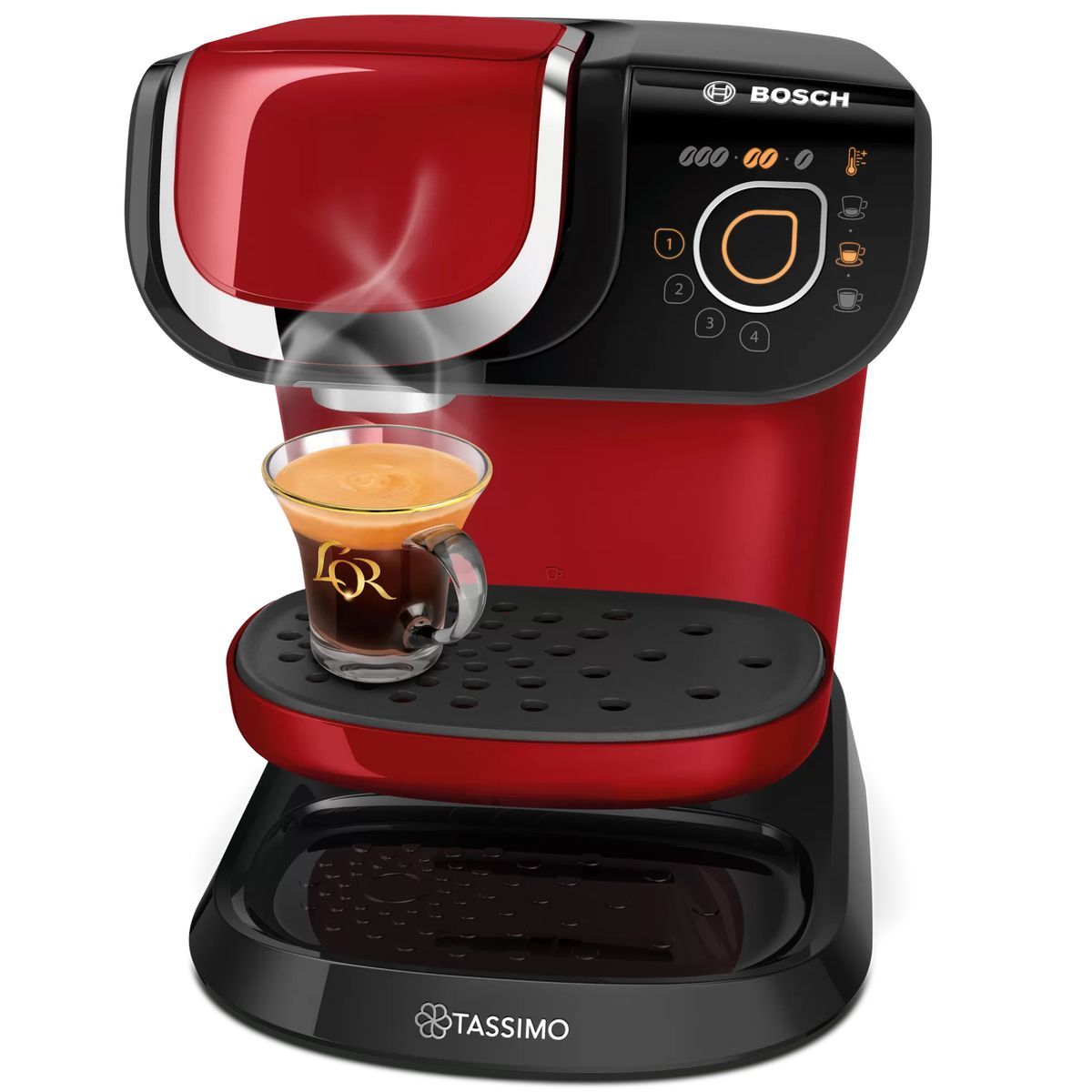 BOSCH Cafetière à dosette Tassimo TAS6503 - Rouge