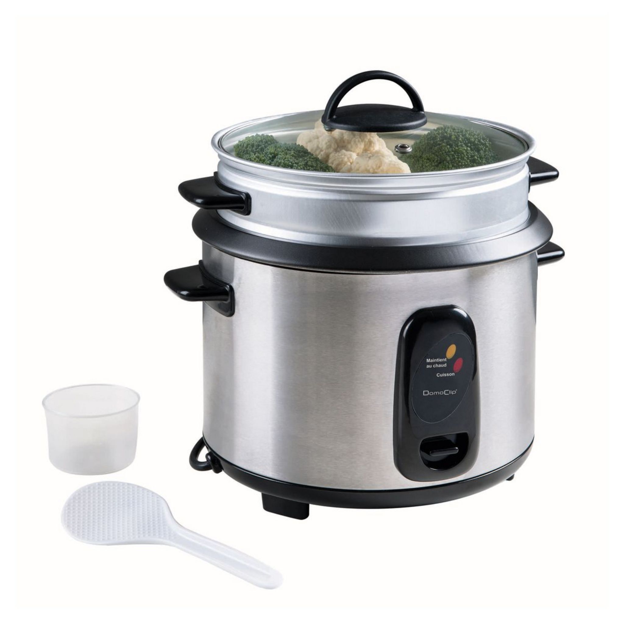 Voir la diapositive 3 : LIVOO Cuiseur à riz et vapeur DOC192 - Argent