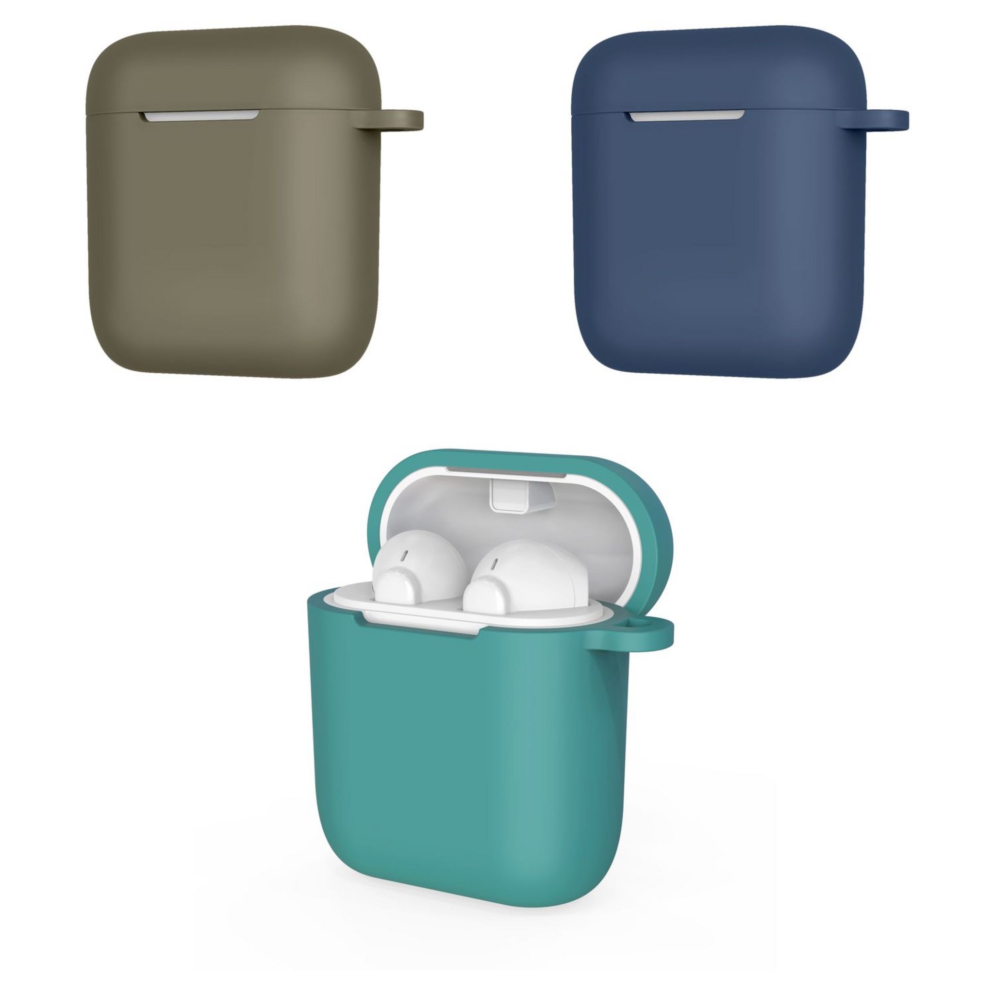 Voir la diapositive 4 : QILIVE Écouteurs sans fil Bluetooth avec étui de charge - Blanc - Q1960 + 3 étuis de couleur