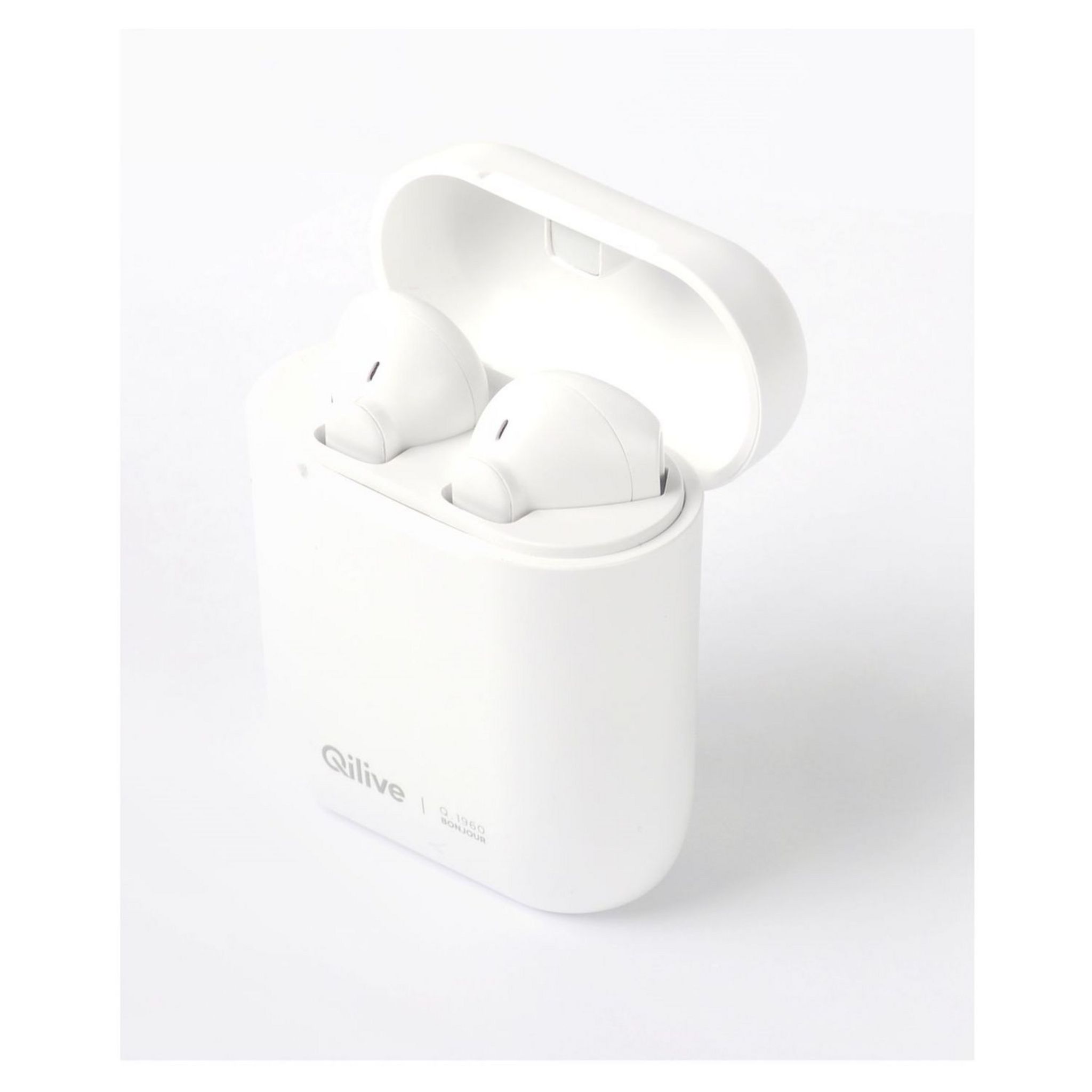 Voir la diapositive 8 : QILIVE Écouteurs sans fil Bluetooth avec étui de charge - Blanc - Q1960 + 3 étuis de couleur