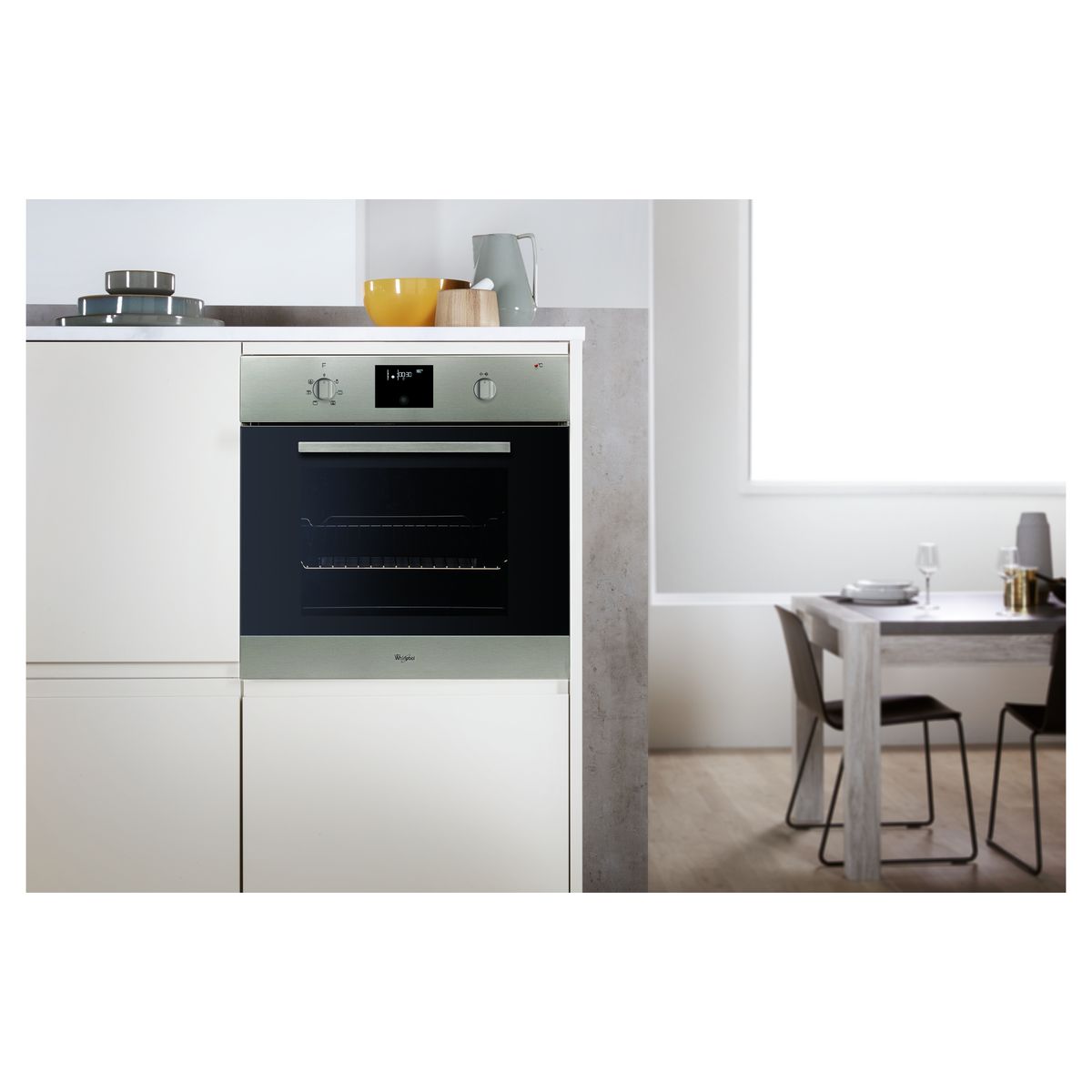 Voir la diapositive 2 : WHIRLPOOL Four encastrable AKZ483IX, 65 L, Multifonction, Chaleur tournante, Nettoyage pyrolyse