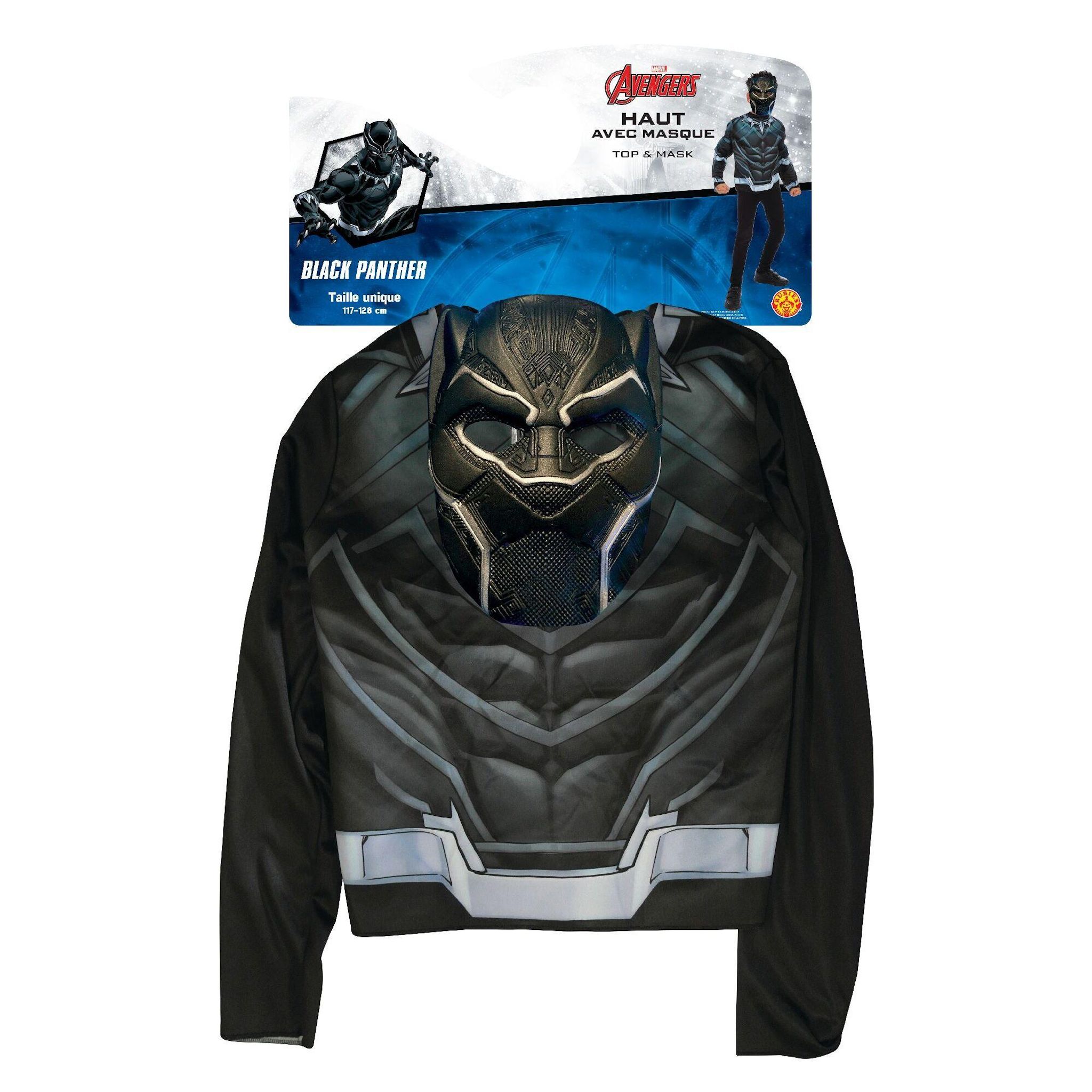 RUBIES Déguisement Top+Masque Black Panther