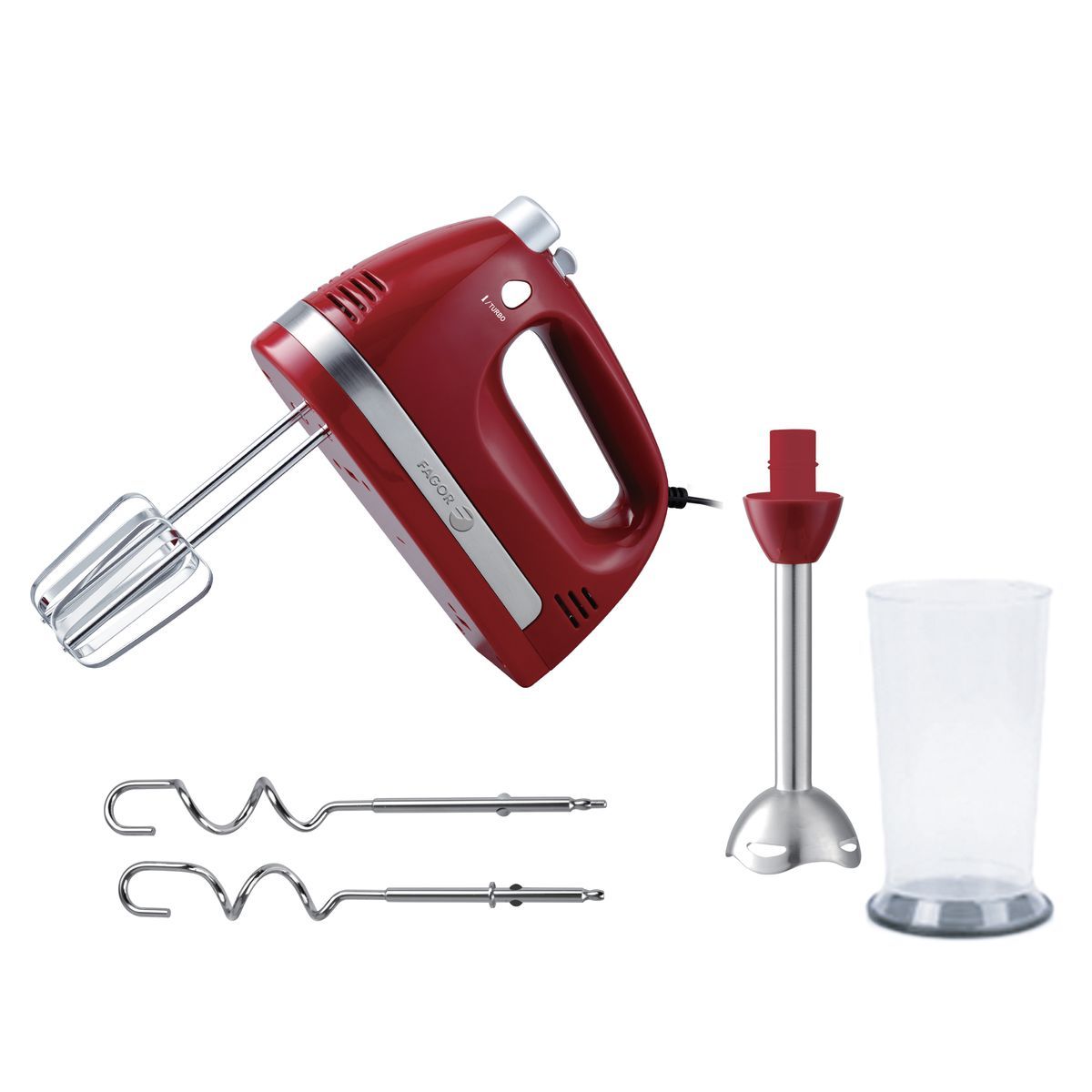 FAGOR Batteur électrique FG1819 - Rouge