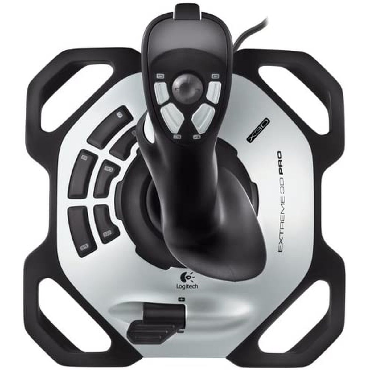 Voir la diapositive 3 : LOGITECH JOYSTICK EXTREM3D PRO - Gris et Argent