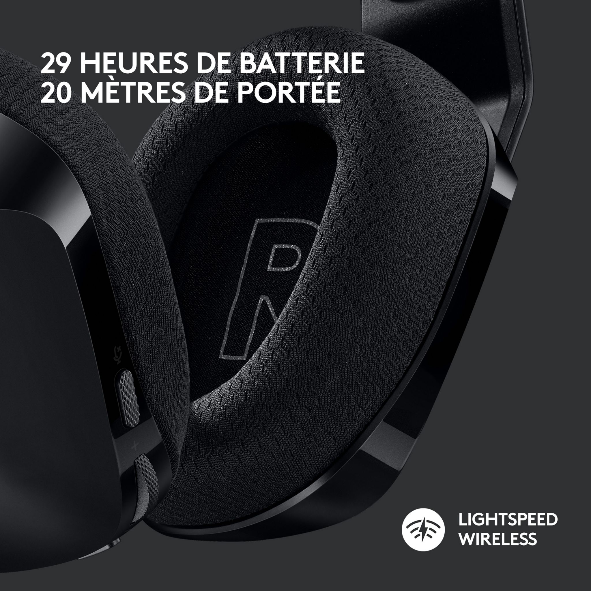Voir la diapositive 3 : LOGITECH Casque Gaming Sans Fil G733 LIGHTSPEED RVB Noir